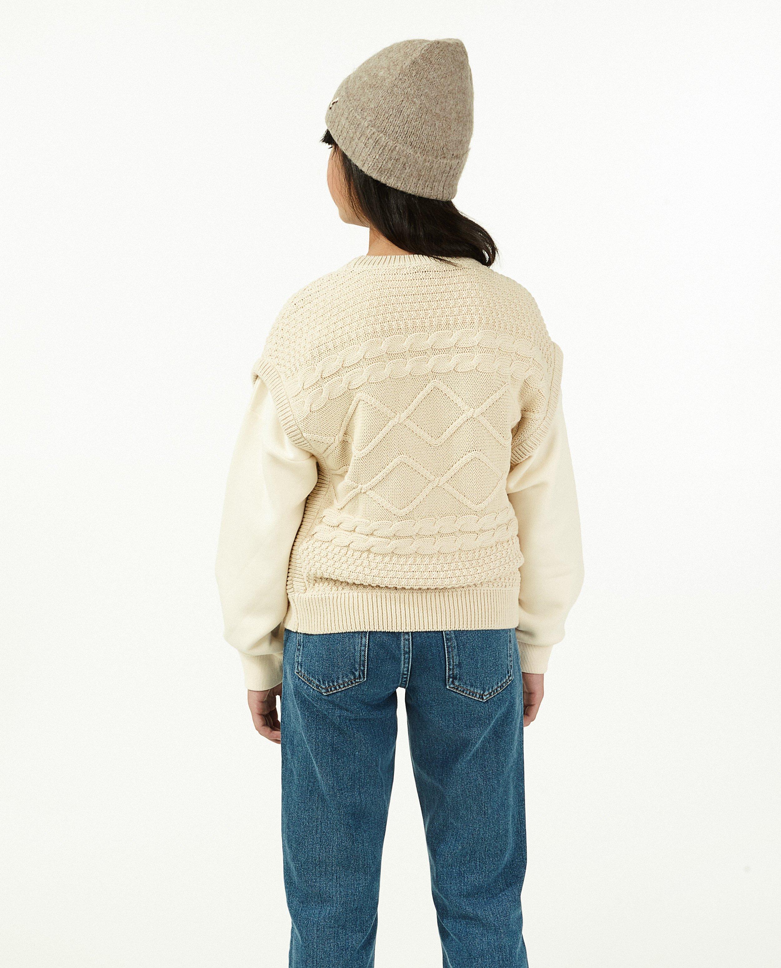 Pulls - Débardeur brun à torsades