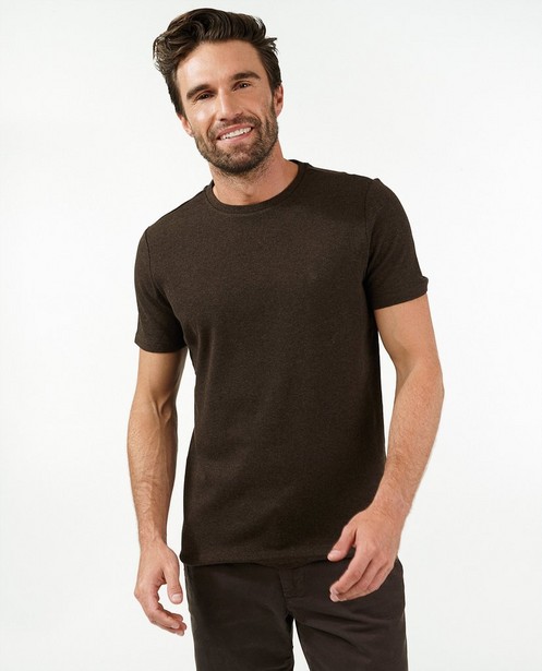 T-shirts - Biokatoenen T-shirt in grijs
