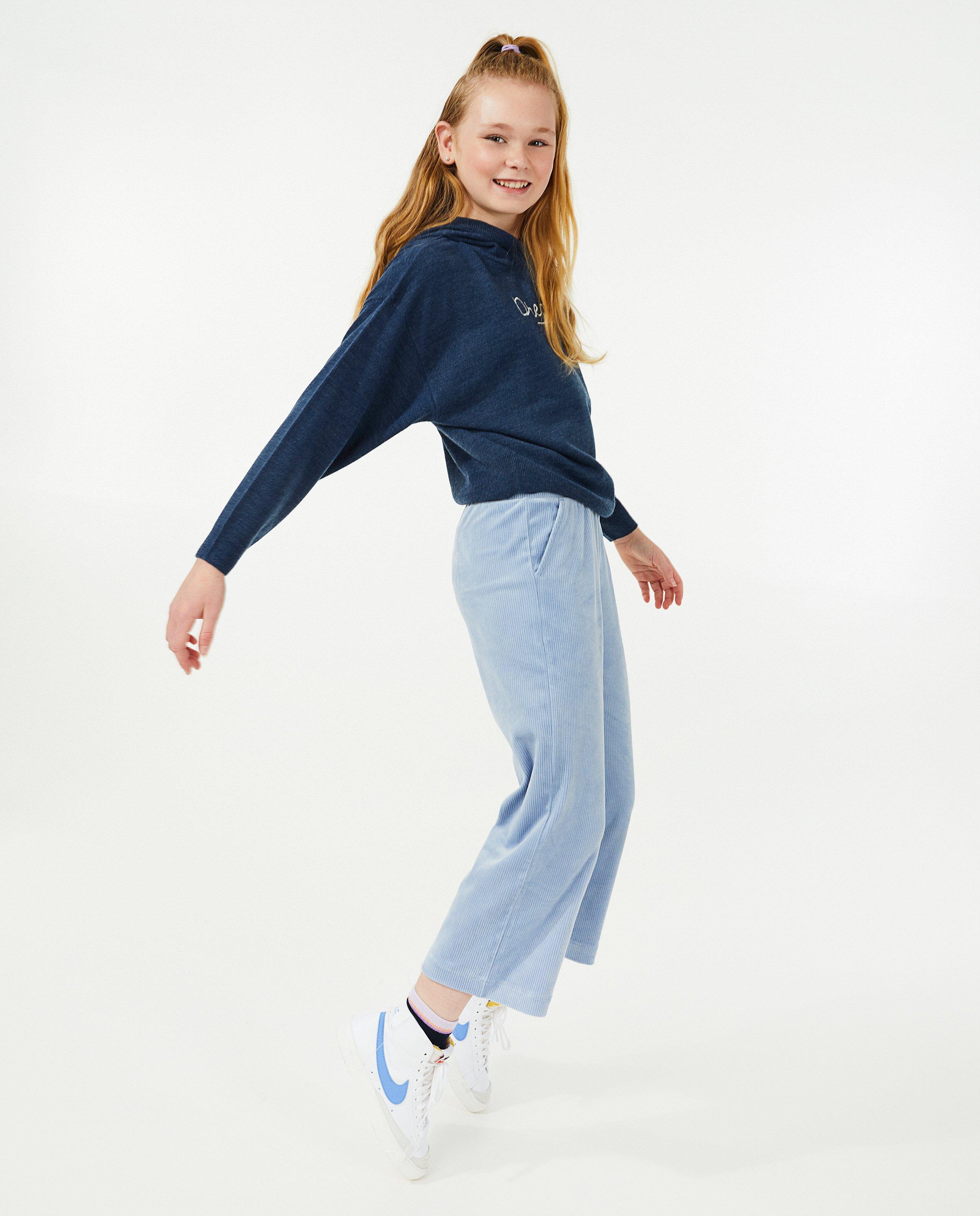 Roze broek van ribfluweel BESTies - lang - Besties