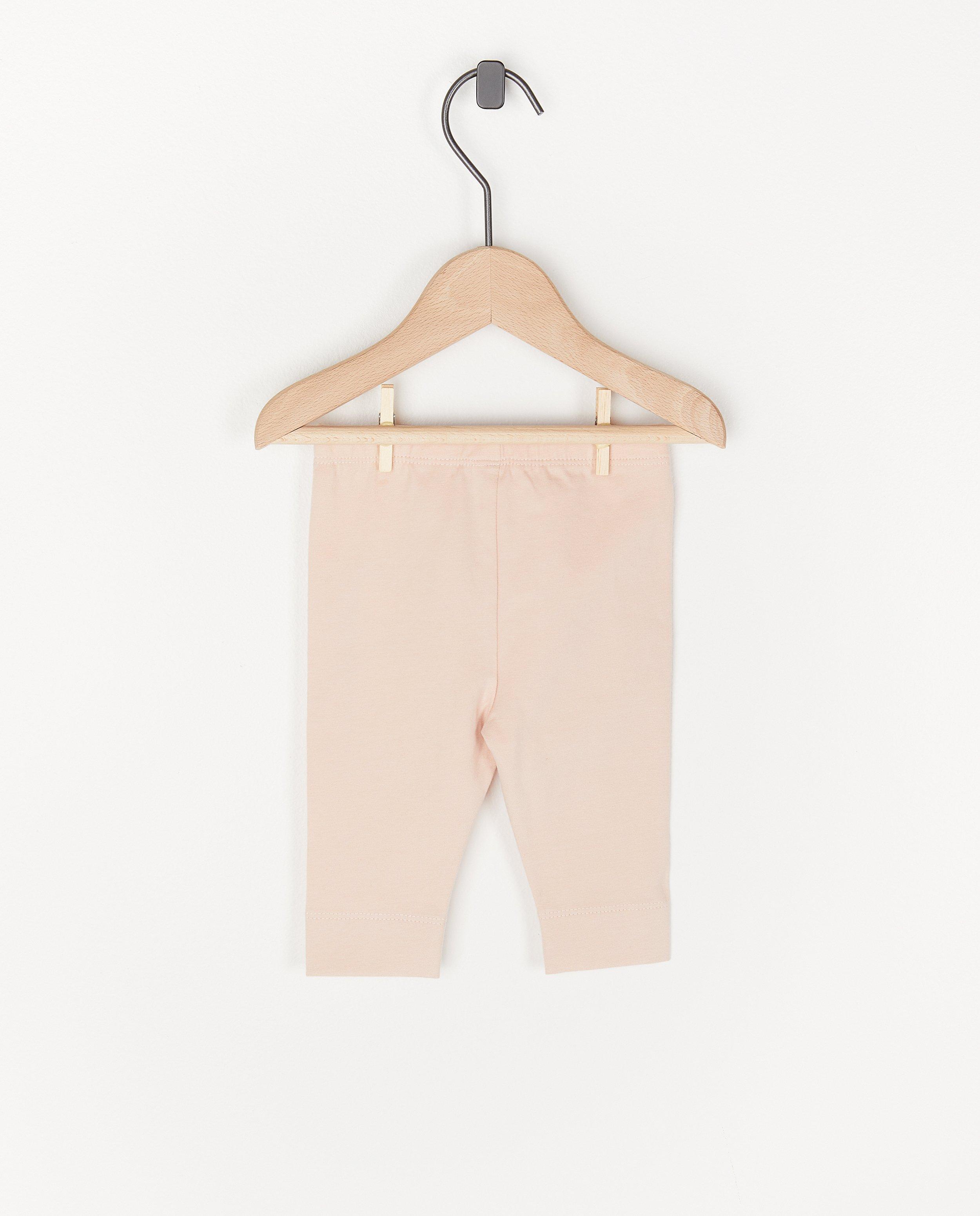 Broeken - Roze legging met strikje