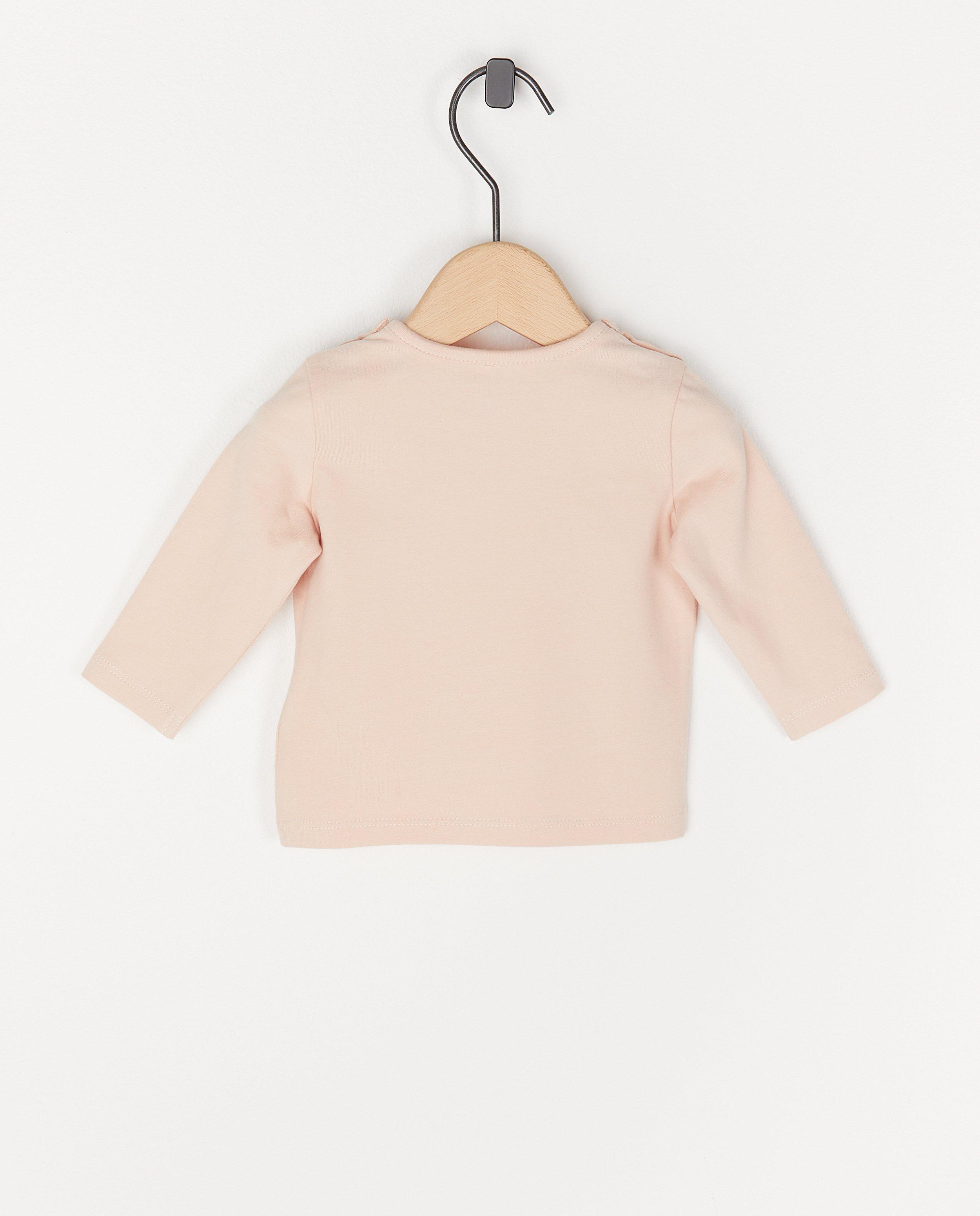 T-shirts - Offwhite longsleeve met print