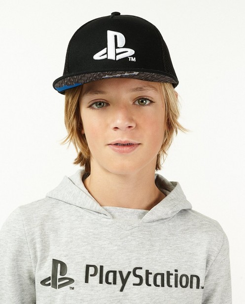 Zwarte unisex PlayStation-pet - met gaas - Playstation