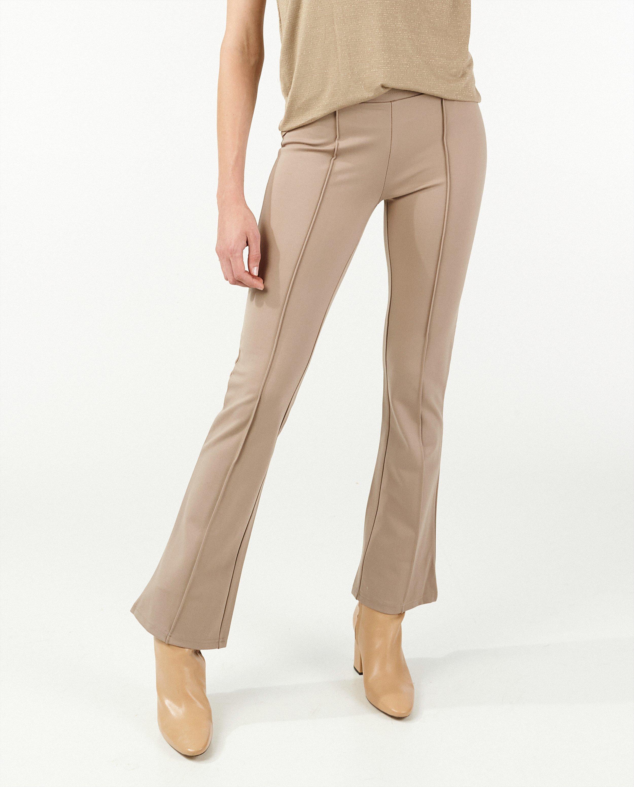 Broeken - Zwarte mid waist flared broek Pieces