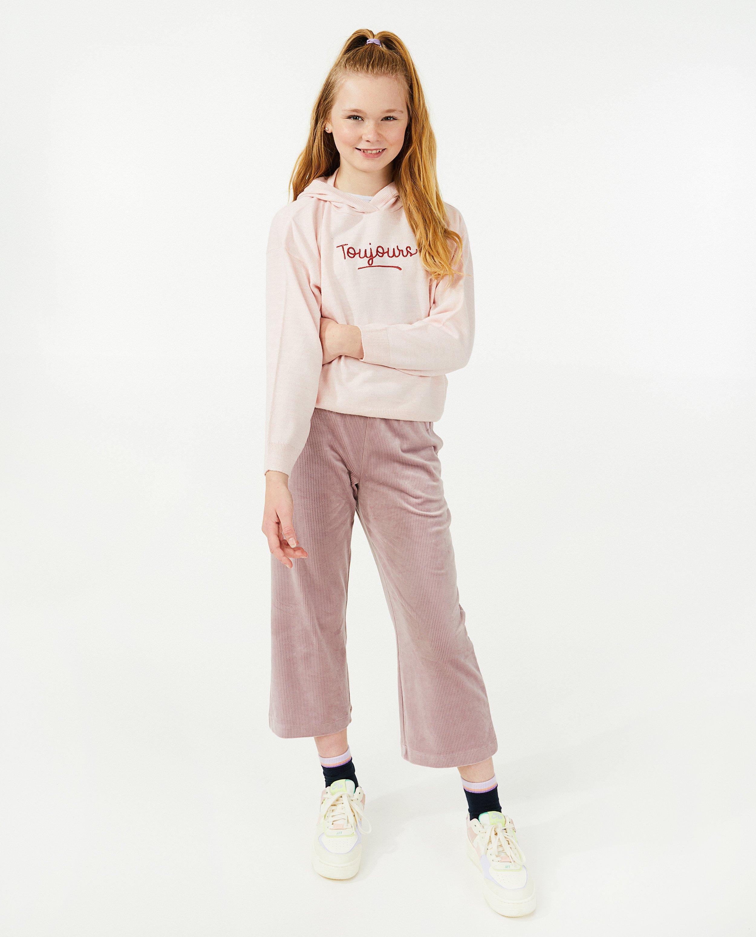 Pull rose avec l'inscription BESTies - à capuche - Besties
