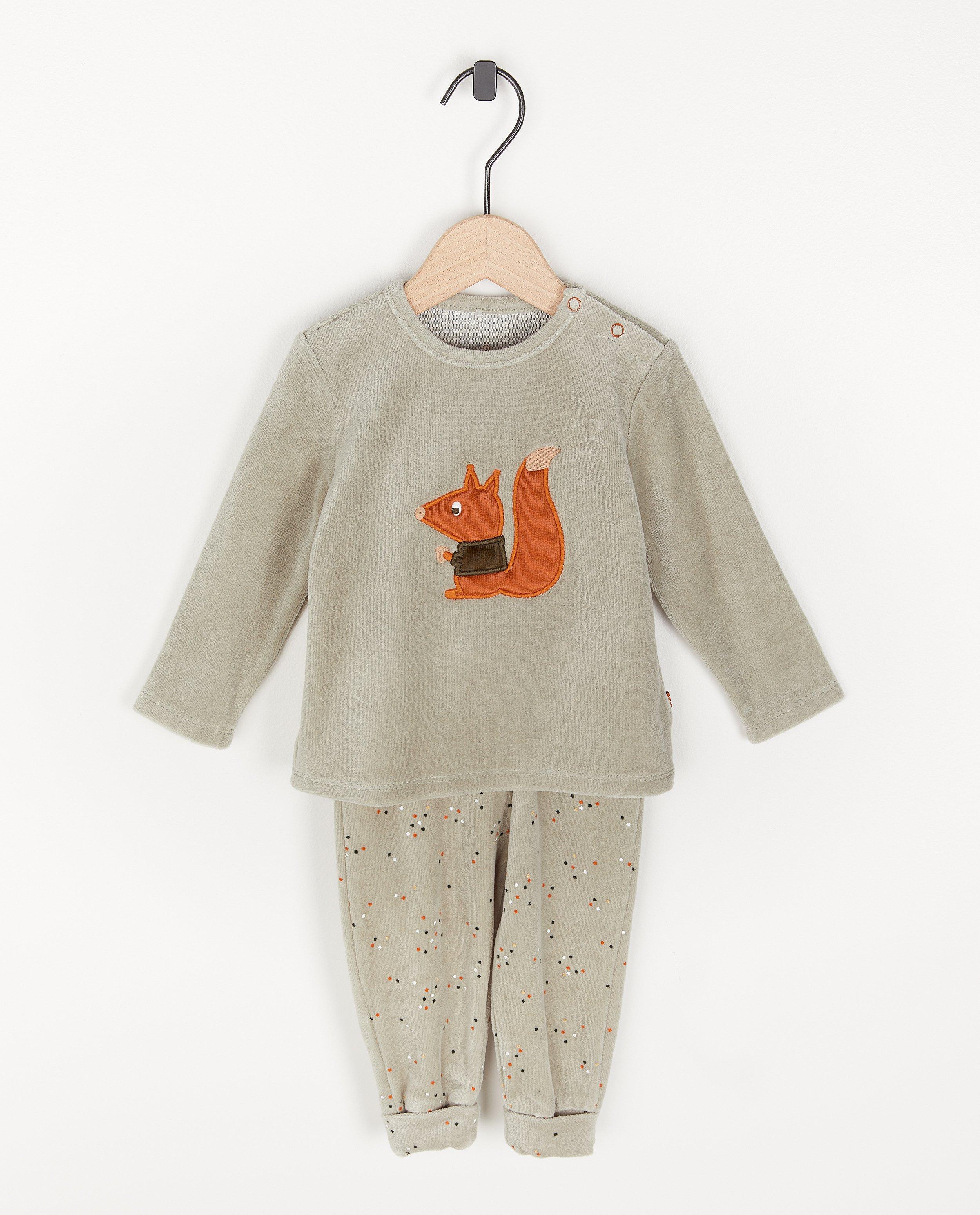 Grijze pyjama met eekhoorn - Product Detail - grijs - afbeelding nummer 1