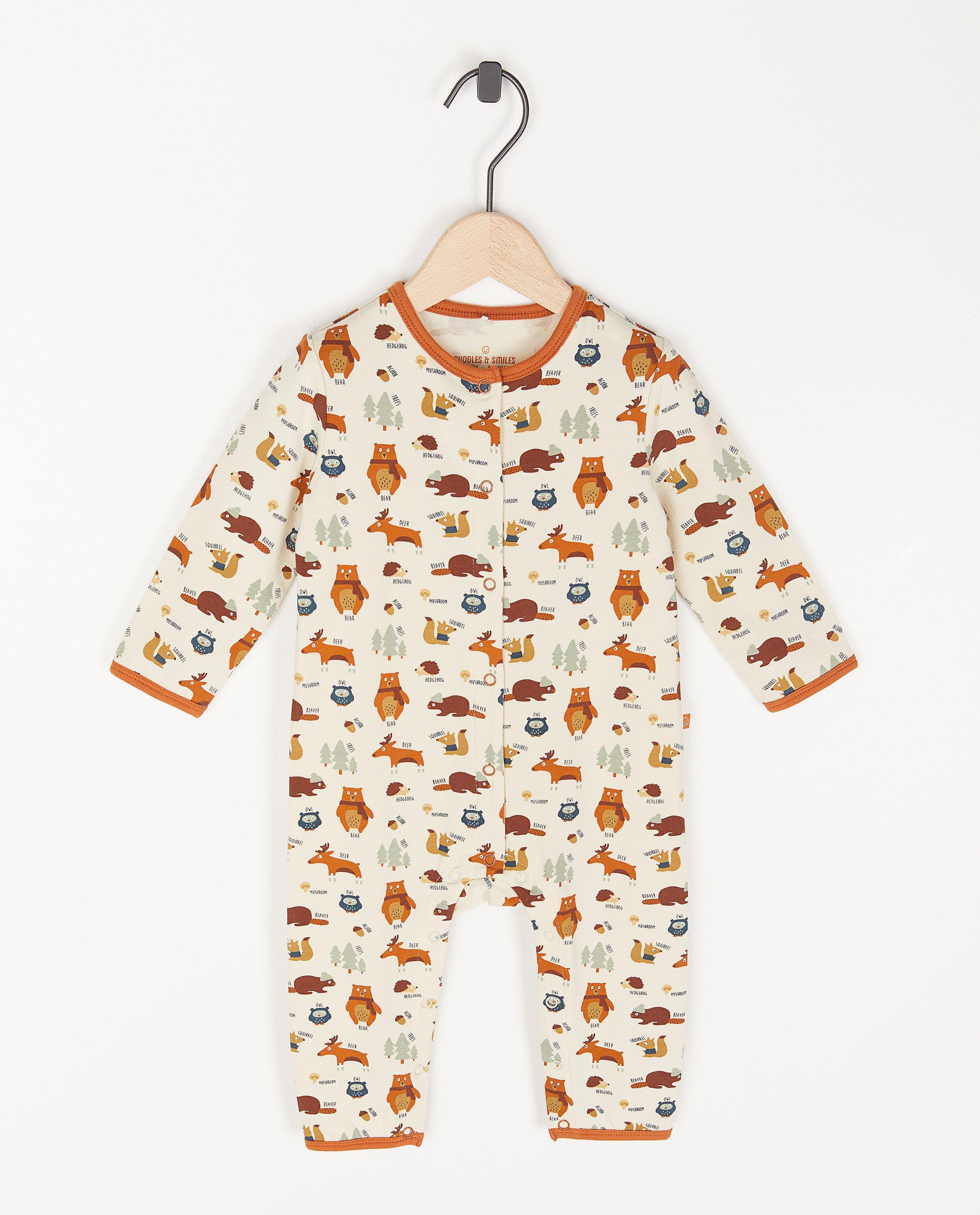 Pyjama unisexe en coton bio à imprimé - avec du stretch - Cuddles and Smiles