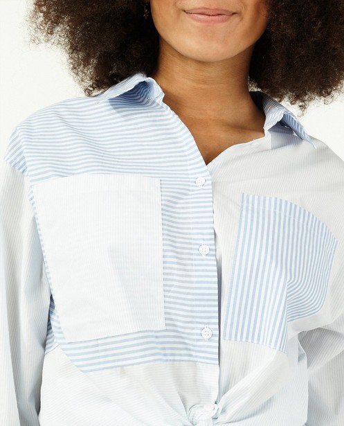 Chemises - Chemise bleue et blanche, coupe ample