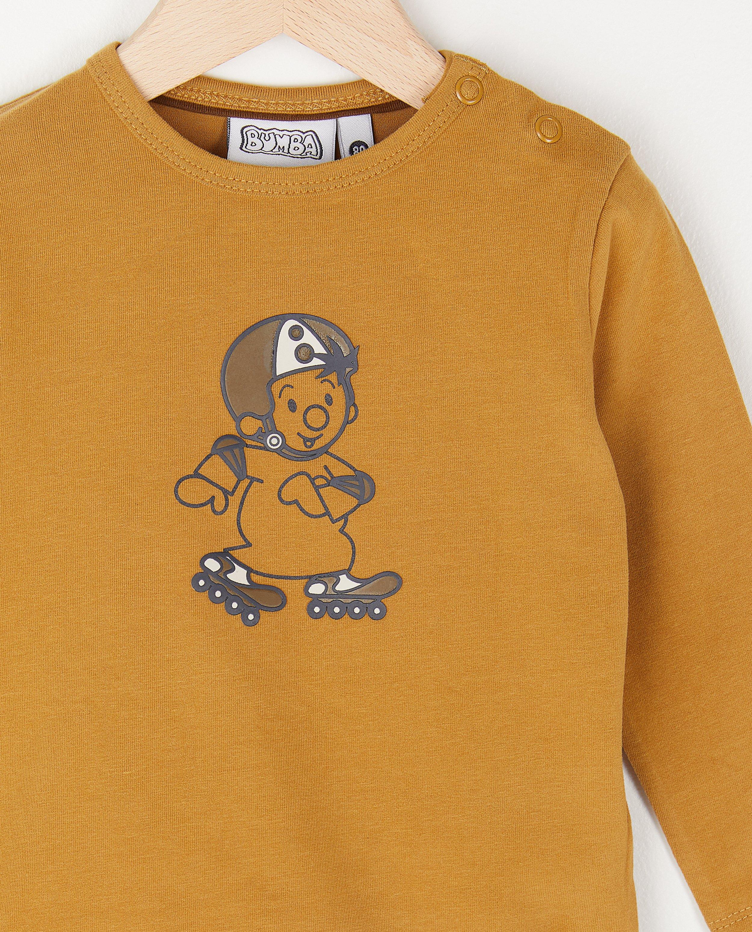 T-shirts - Beige longsleeve met print Bumba