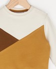 Sweaters - Beige sweater met color block Bumba