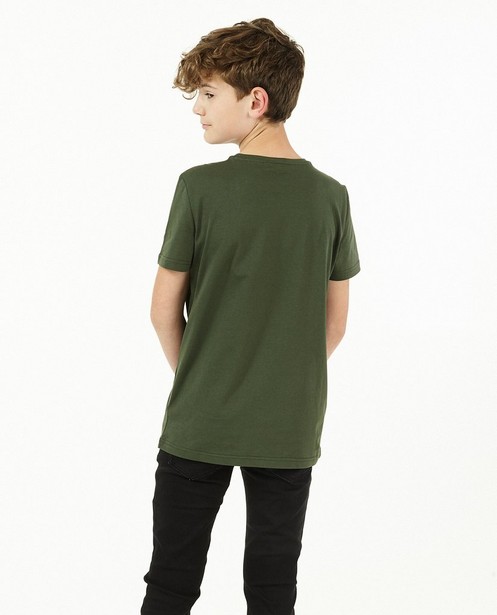 T-shirts - T-shirt vert avec poche de poitrine