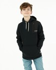 Sweaters - Zwarte hoodie met buidelzak
