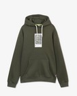 Sweaters - Groene hoodie met print