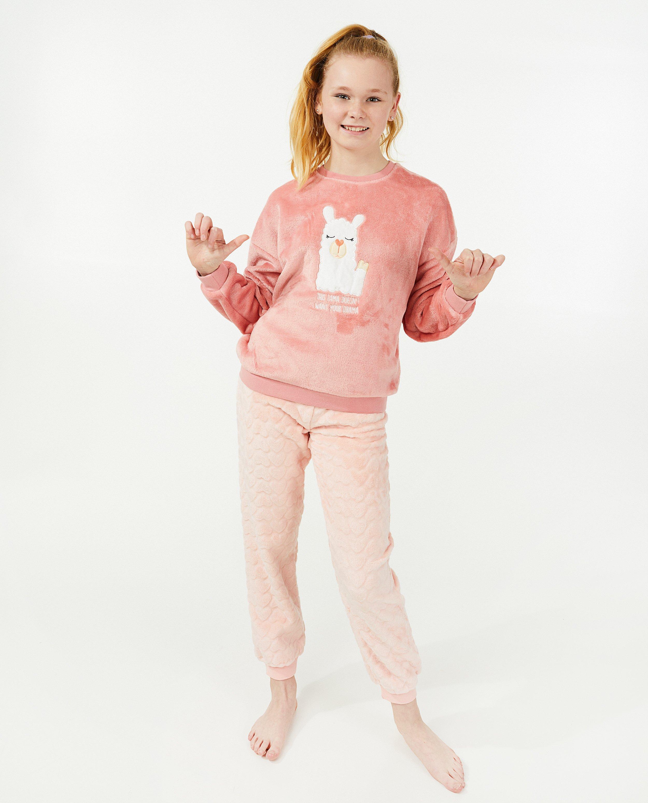 Roze pyjama met lama - Product Detail - roze - afbeelding nummer 2