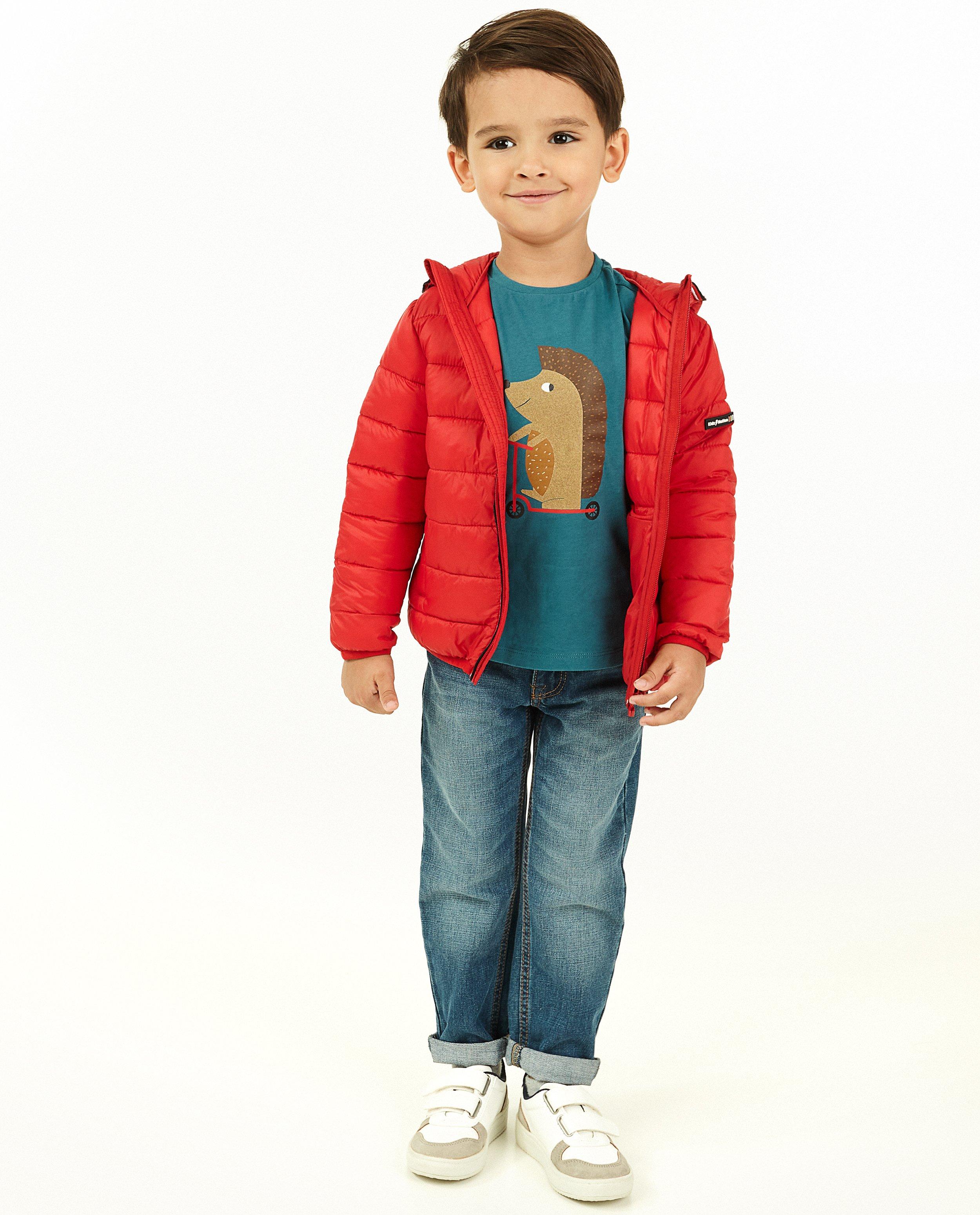 Doudoune rouge, 2-7 ans - D&eacute;tails du produit - rouge vif - image num&eacute;ro 1