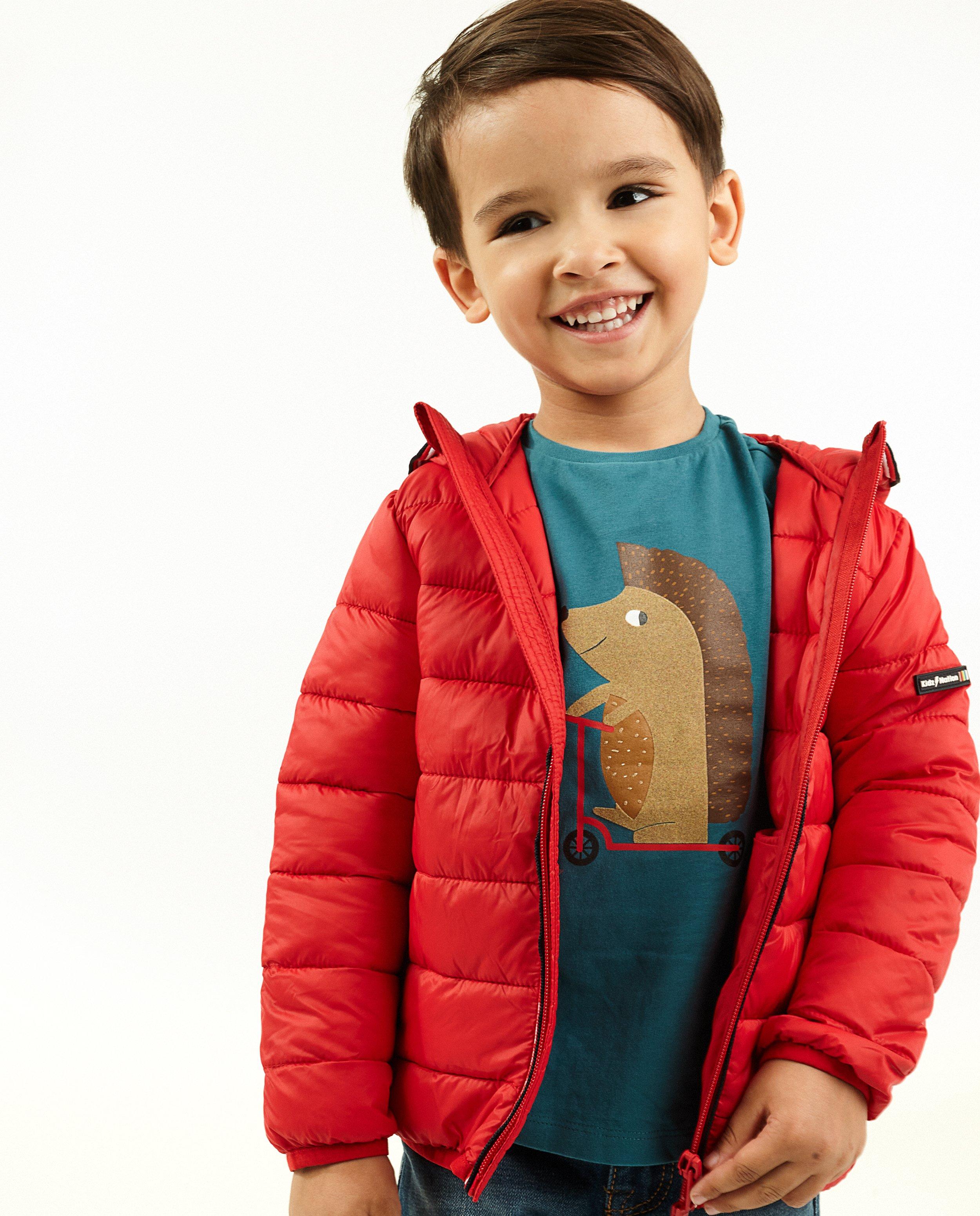 Doudoune rouge, 2-7 ans - D&eacute;tails du produit - rouge vif - image num&eacute;ro 2