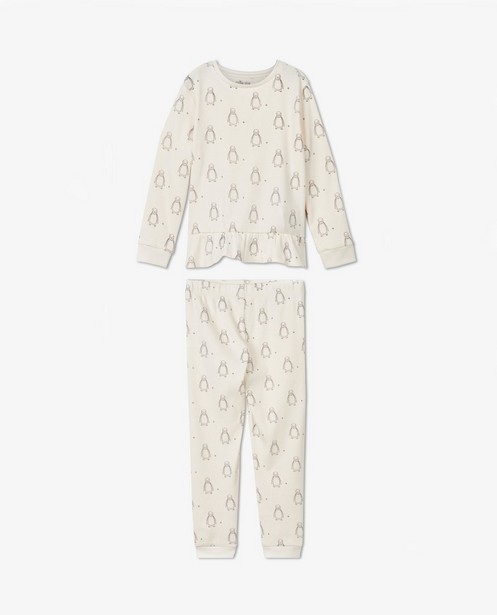 Pyjama écru avec imprimé à pingouins - null - Milla Star