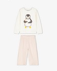 Pyjamas - Pyjama blanc avec un pingouin