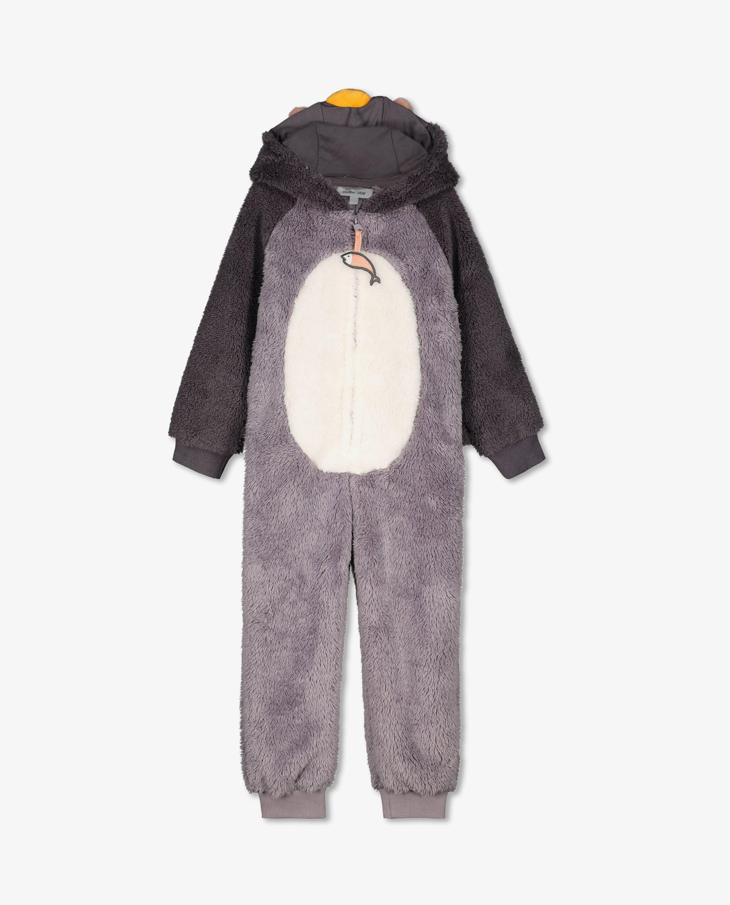 Pyjamas - Combinaison pingouin gris
