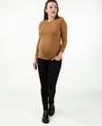 T-shirt à manches longues brun JoliRonde - grossesse - Joli Ronde