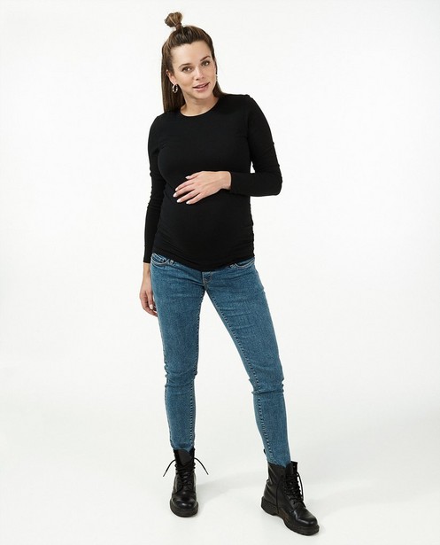 T-shirt noir à manches longues JoliRonde - grossesse - Joli Ronde