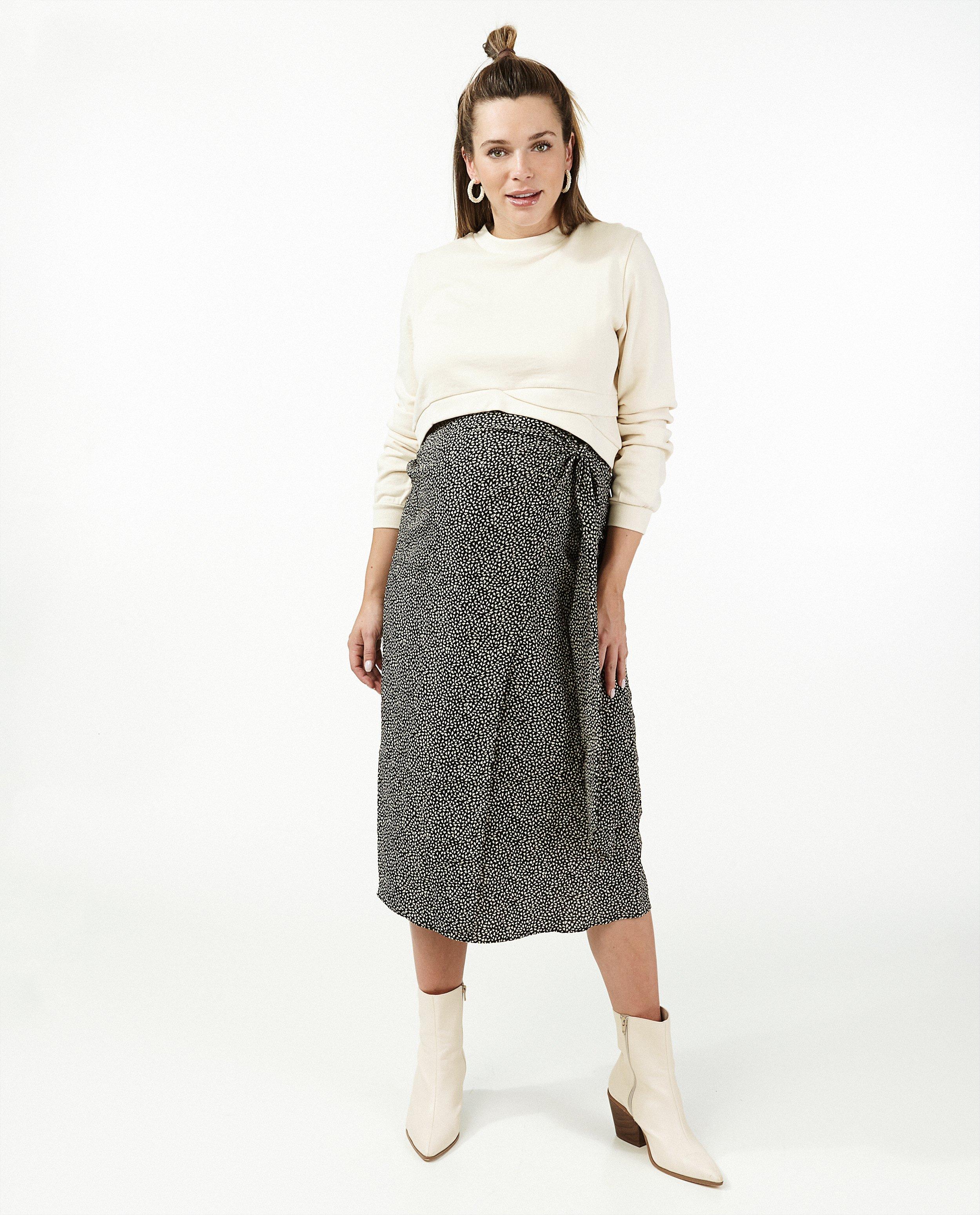 Cropped beige sweater JoliRonde - zwangerschap - Joli Ronde