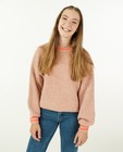 Truien - Roze trui met metaaldraad