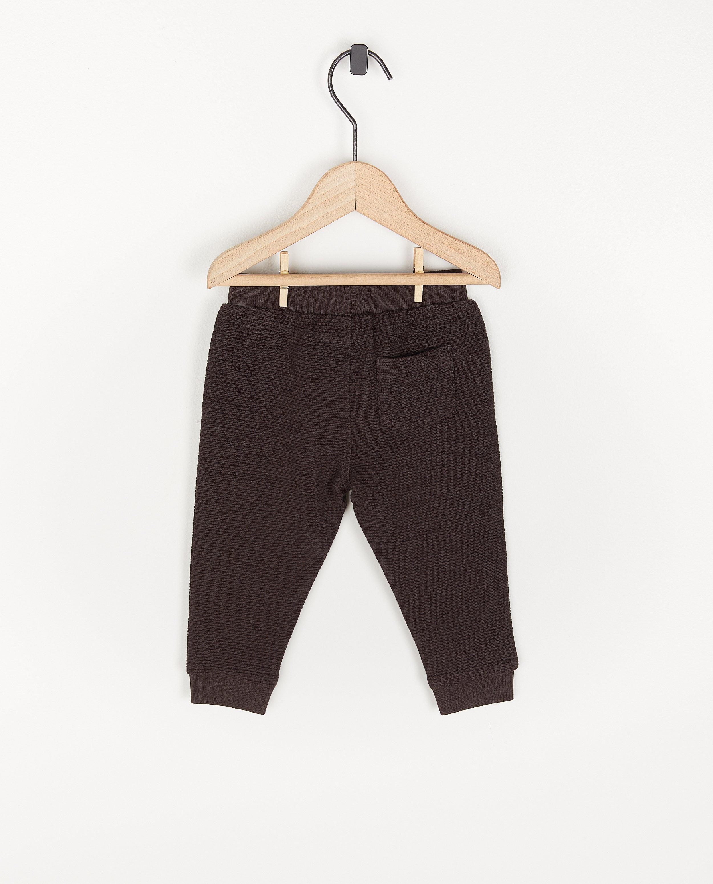 Pantalons - Pantalon molletonné à côtes, unisexe