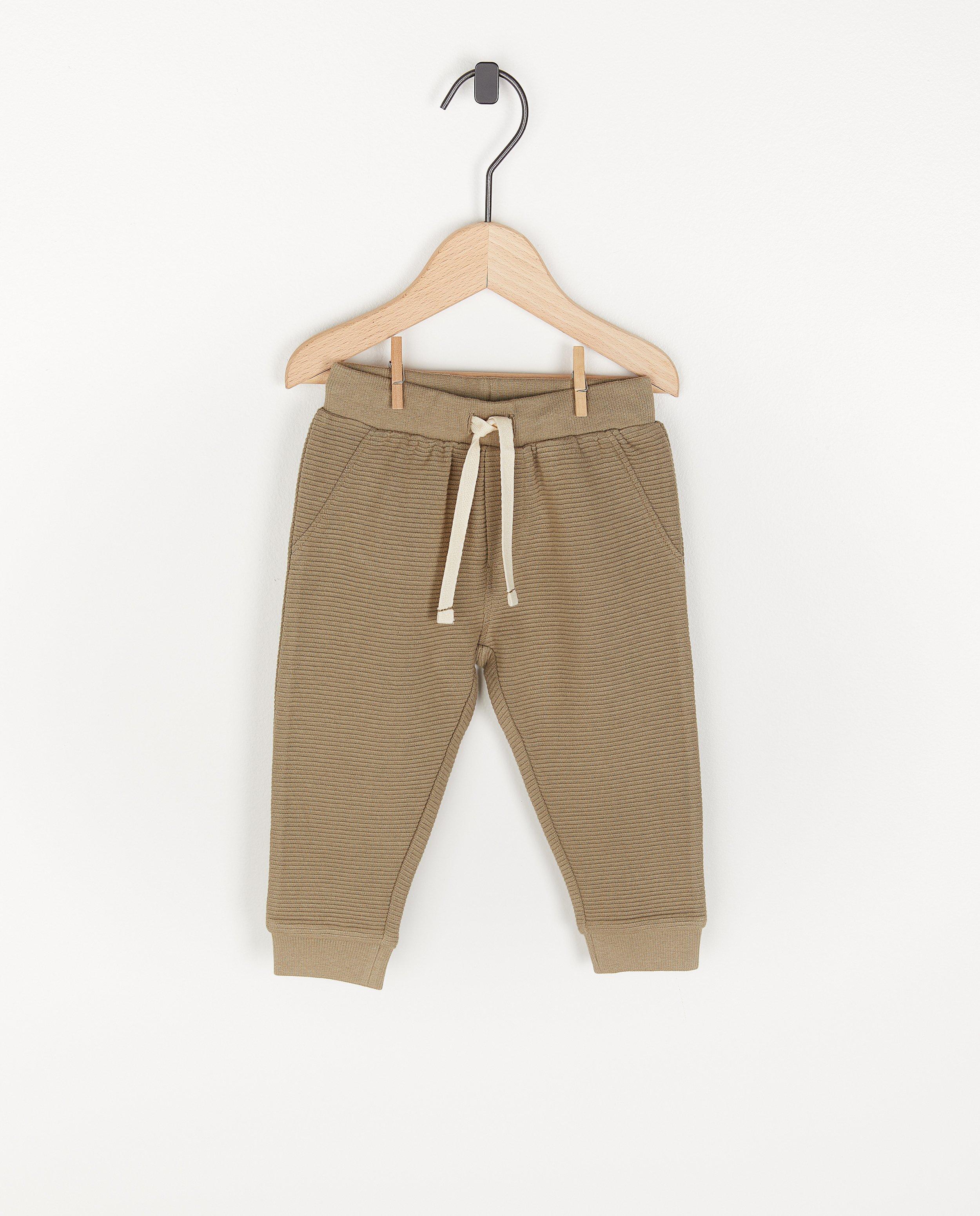 Pantalon molletonné à côtes, unisexe - avec du stretch - Cuddles and Smiles