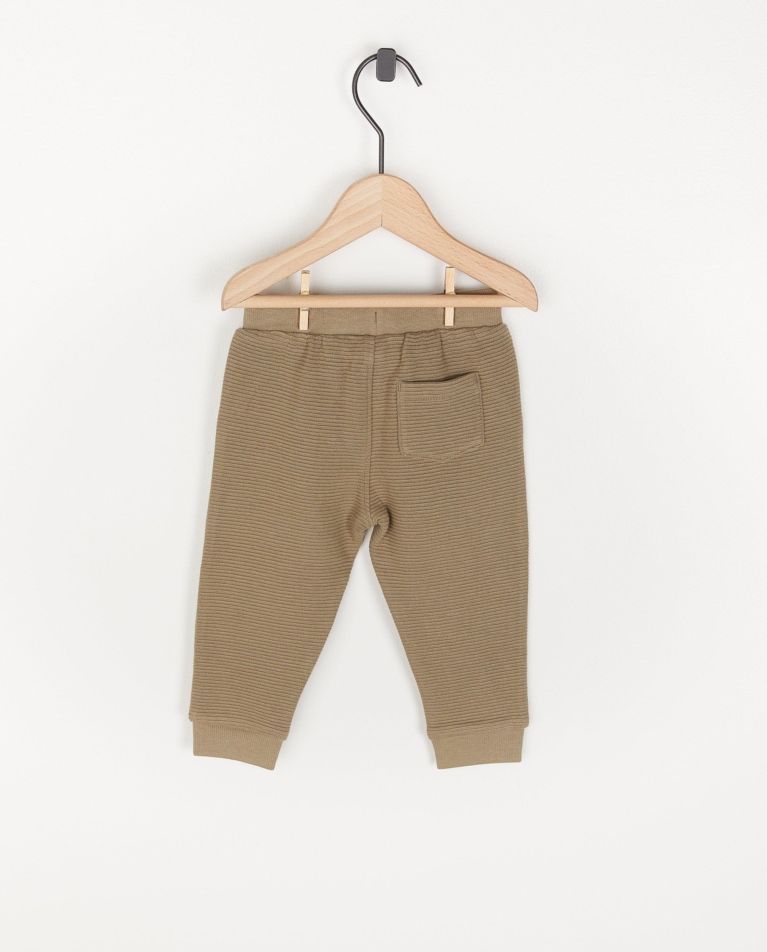 Pantalons - Pantalon molletonné à côtes, unisexe
