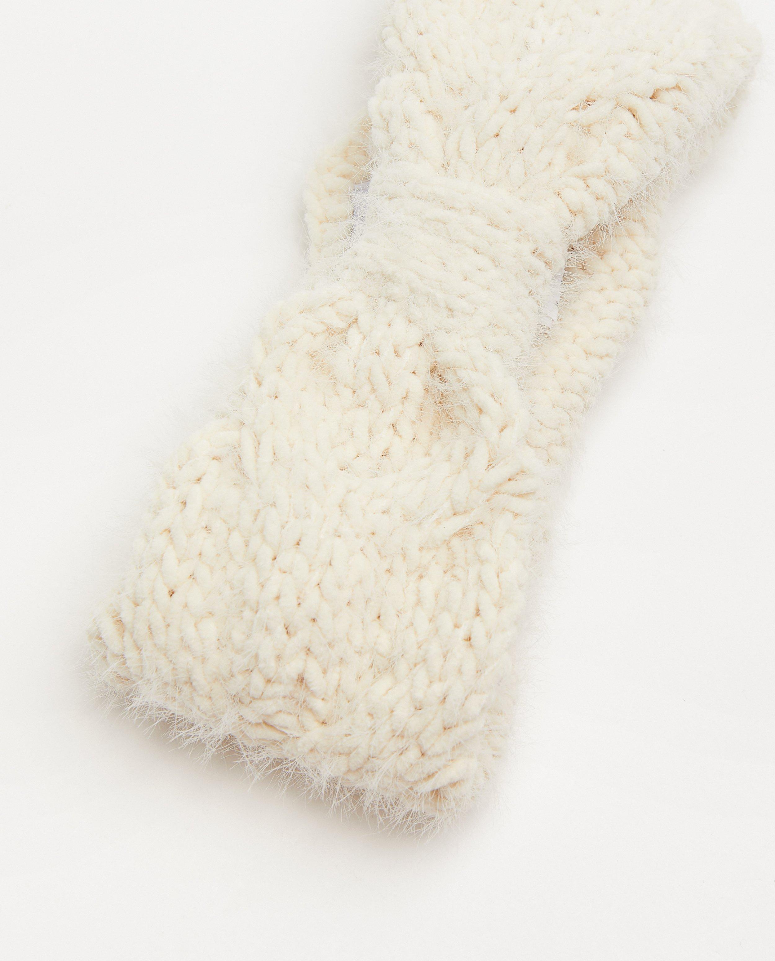Breigoed - Witte hoofdband met strik K3