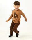 T-shirt brun à manches longues avec imprimé - fil bouclette - Kidz Nation