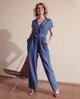 Blauw jumpsuit Dina Tersago - met wijde pijp - Dina Tersago