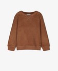 Sweaters - Bruine sweater met rib