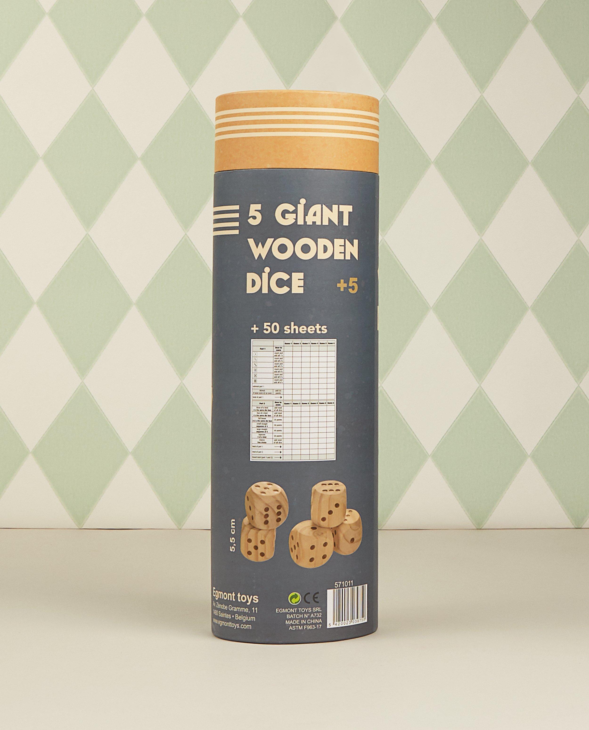 Gadgets - Houten dobbelstenen XL Egmont Toys
