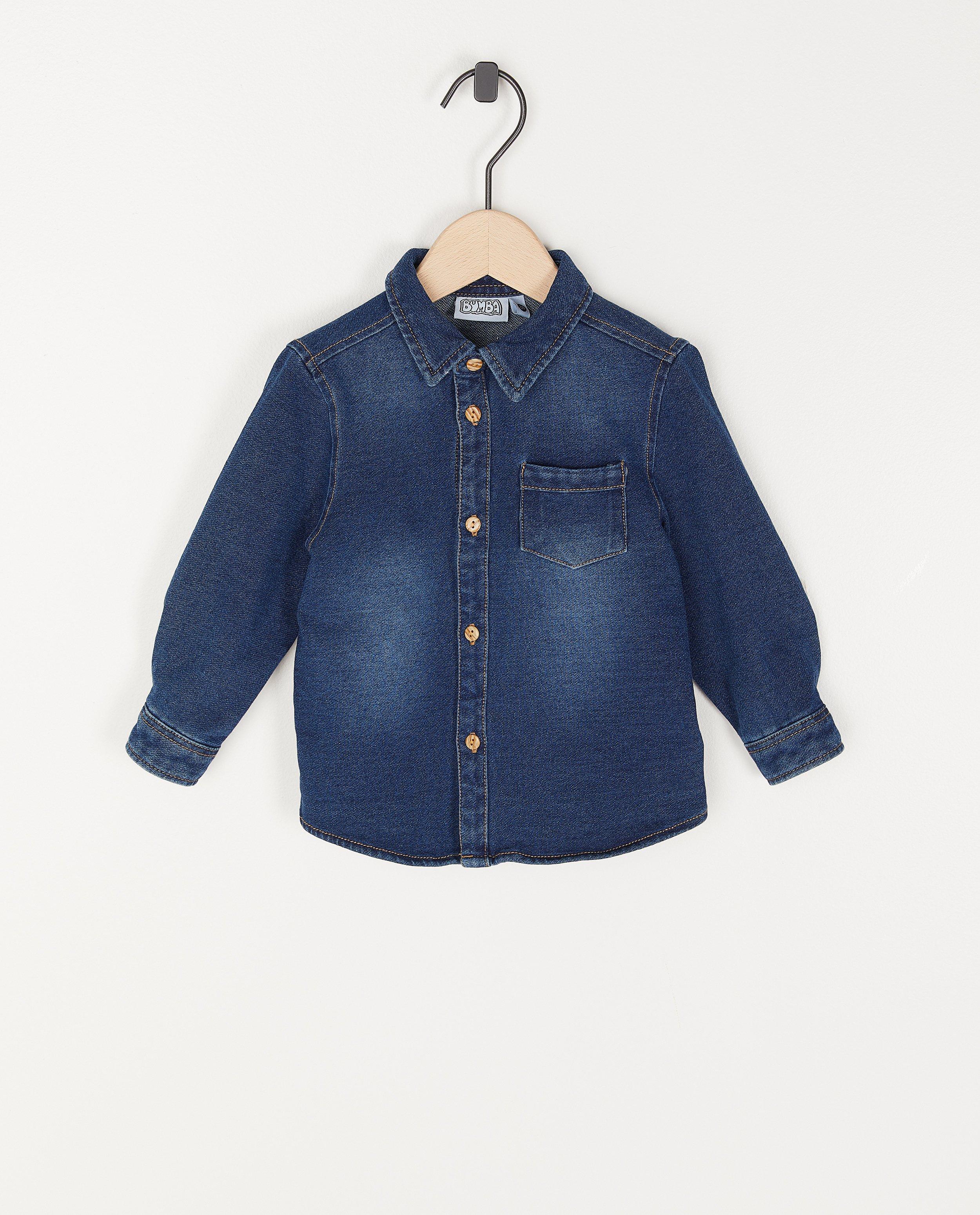 Blauw hemdje van denim Bumba - met wassing - Bumba