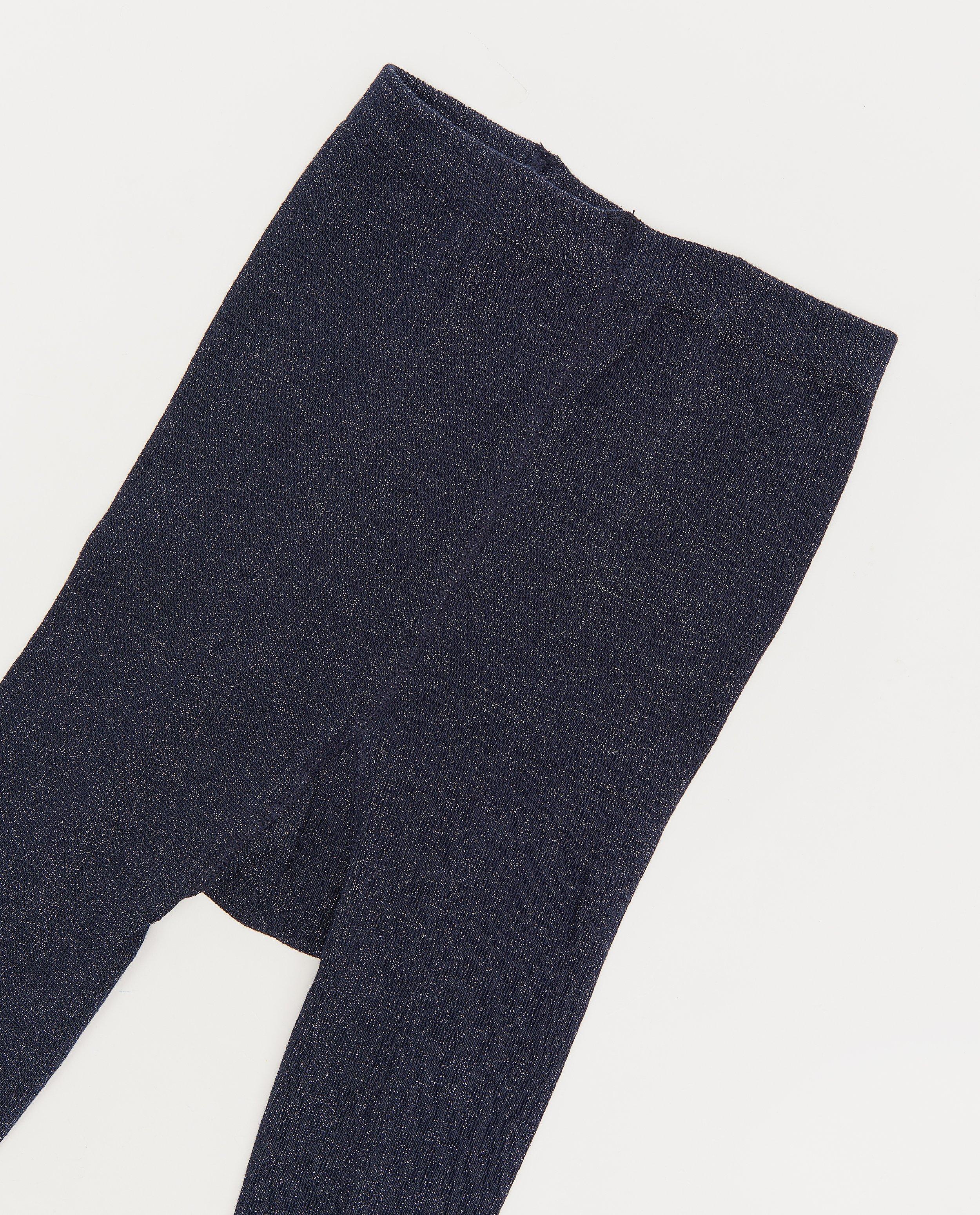 Chaussettes - Collant bleu à paillettes