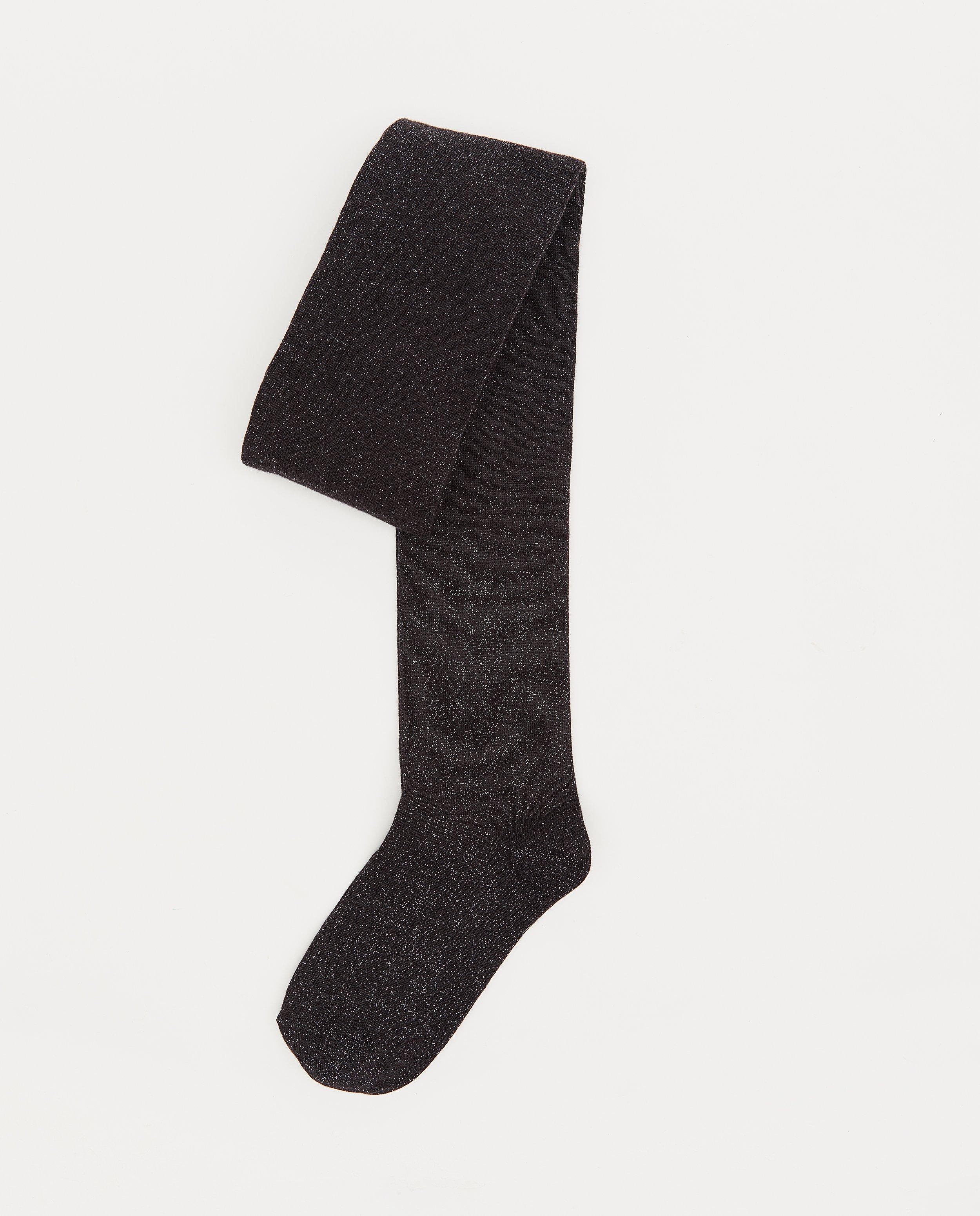 Collant noir à paillettes - avec du stretch - JBC