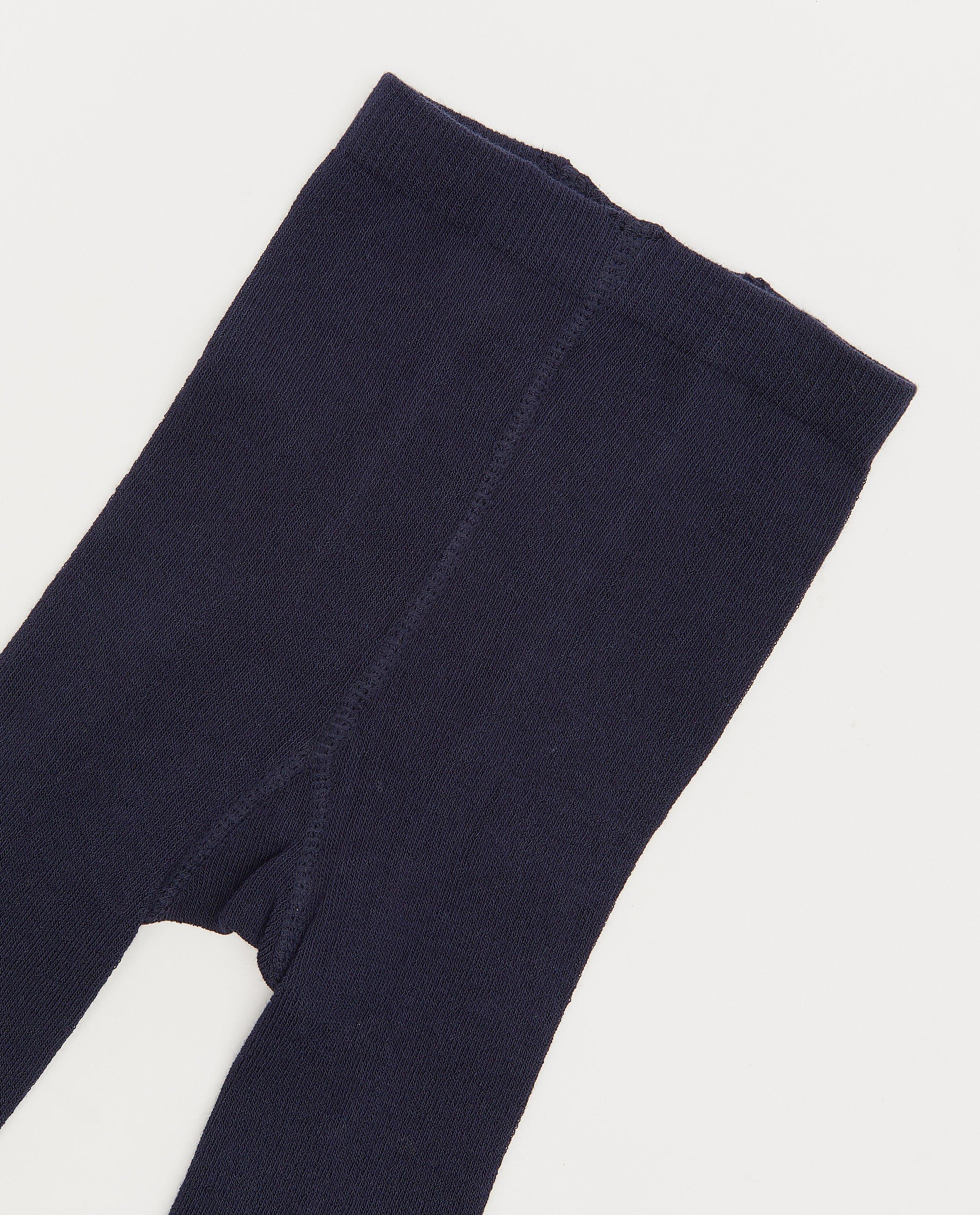 Chaussettes - Collant uni bleu foncé