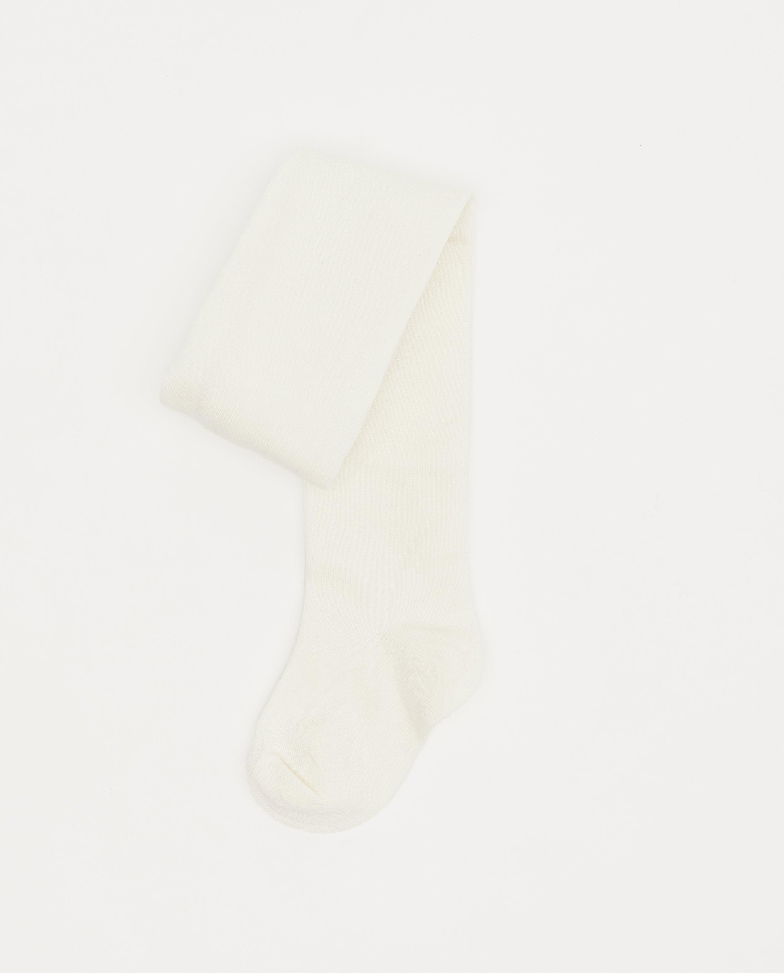 Collant uni blanc - D&eacute;tails du produit - blanc - image num&eacute;ro 1