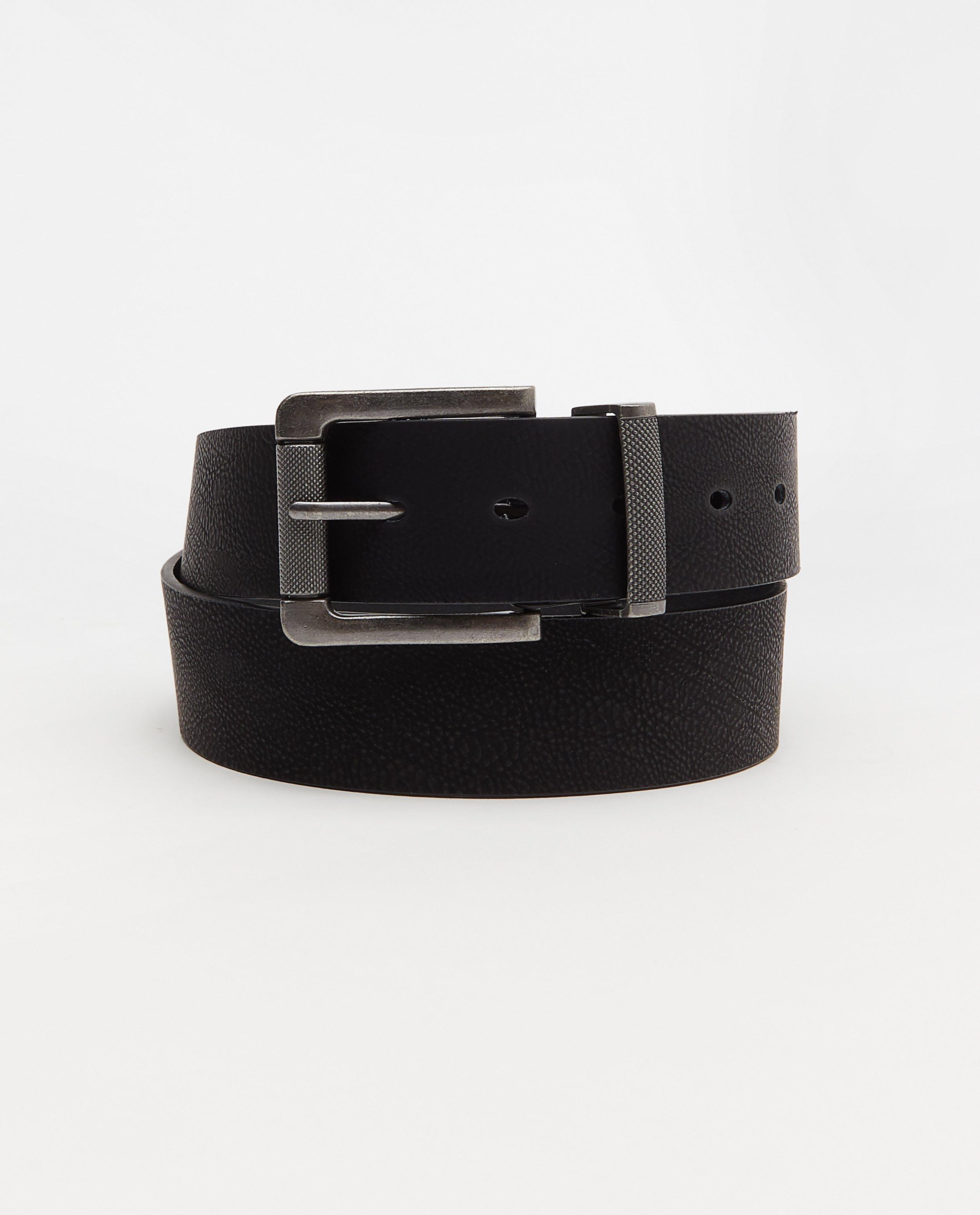 Zwarte riem - met ingekerfd detail - JBC