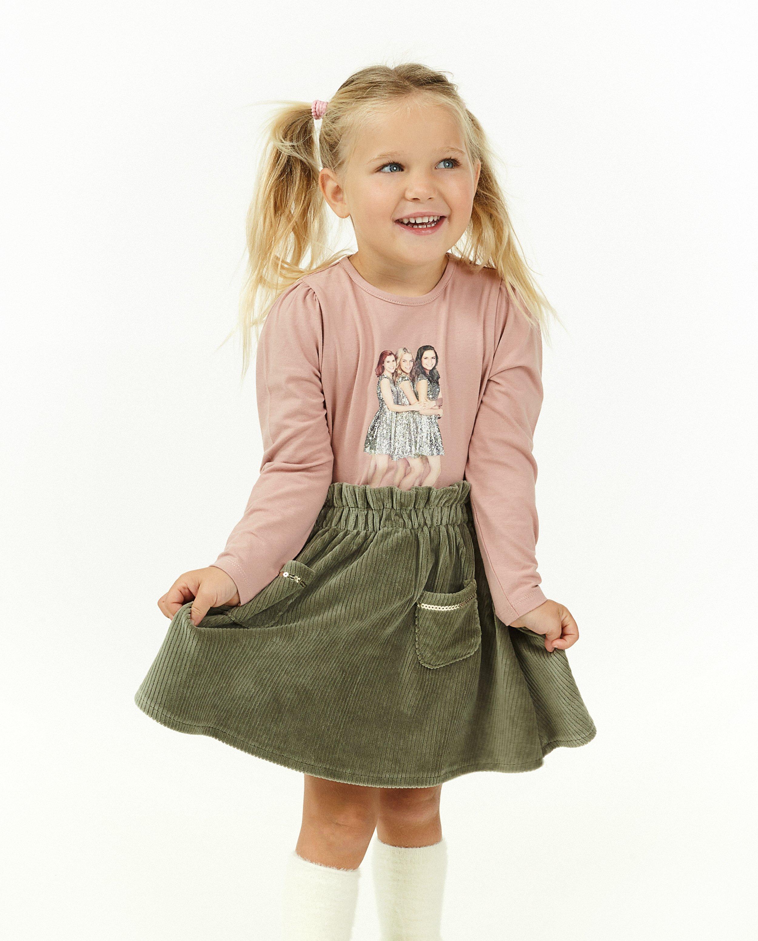 T-shirts - Beige longsleeve met print K3
