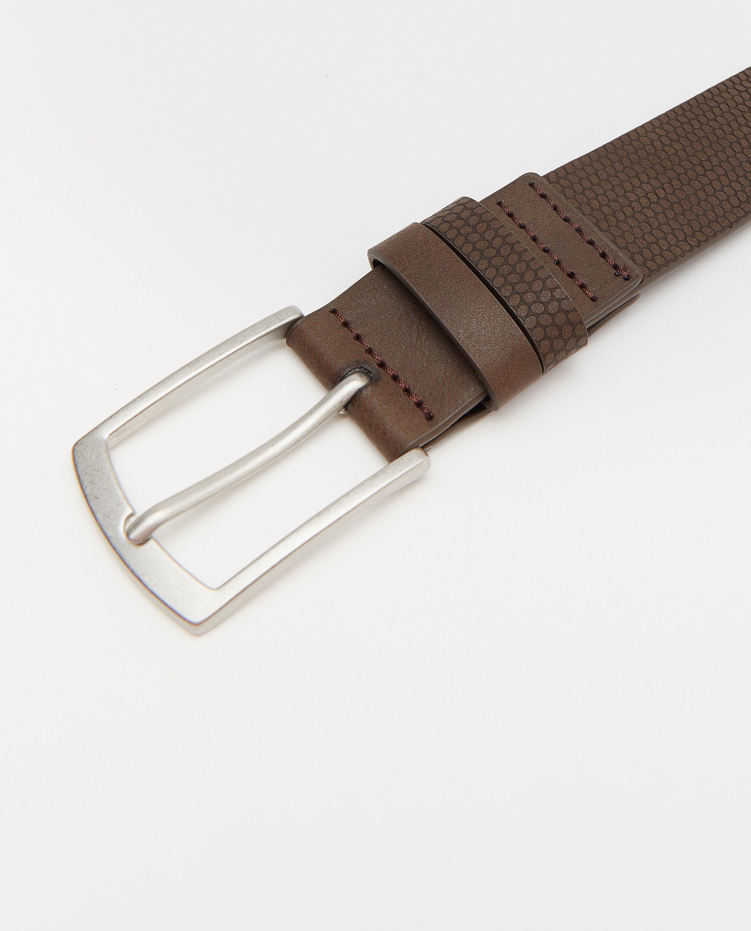 Ceintures - Ceinture brune à relief