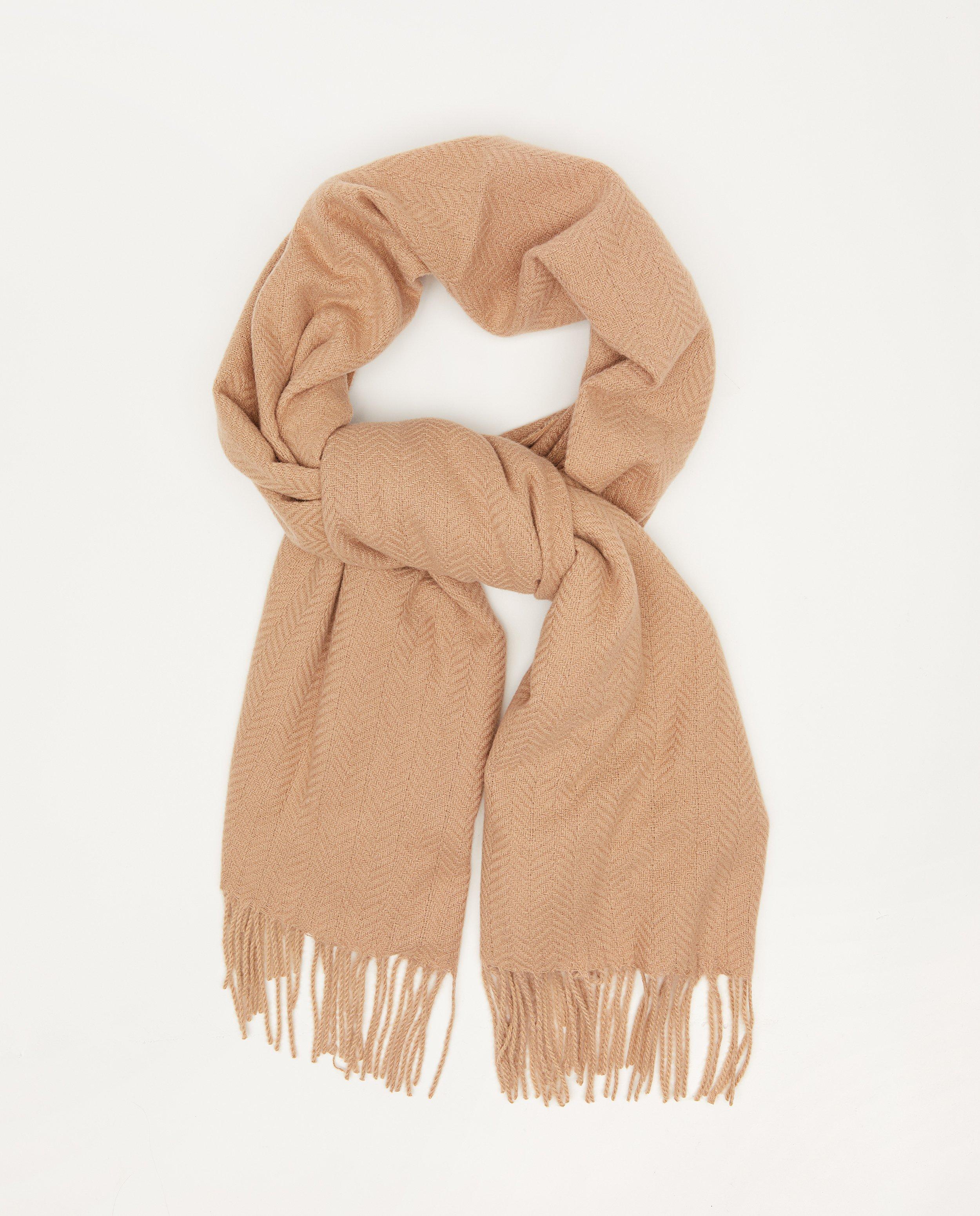 Sjaal van gerecycleerd polyester Pieces - met kwastjes - Pieces