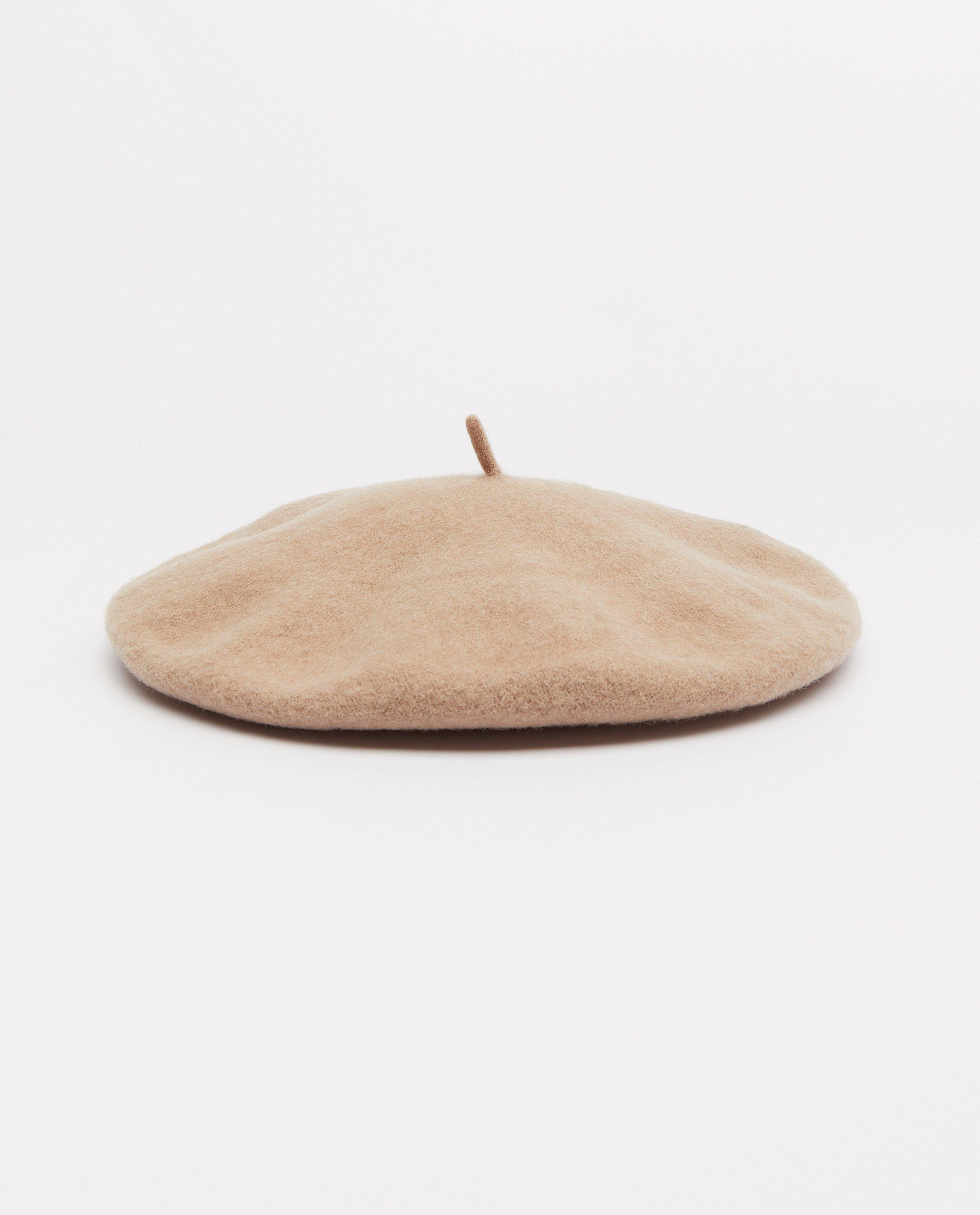 Béret beige Pieces - uni - Pieces