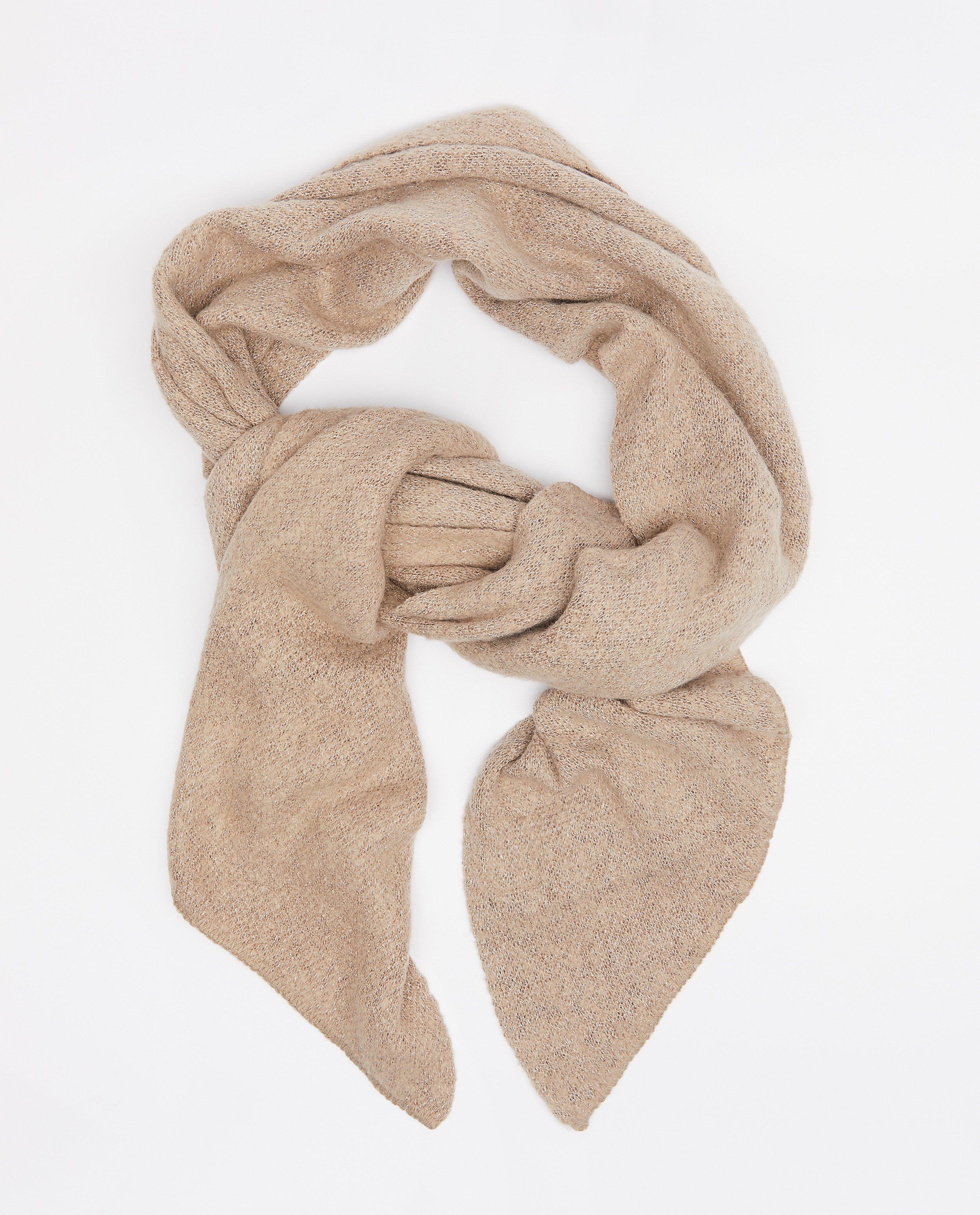 Asymmetrische bruine sjaal Pieces - null - Pieces