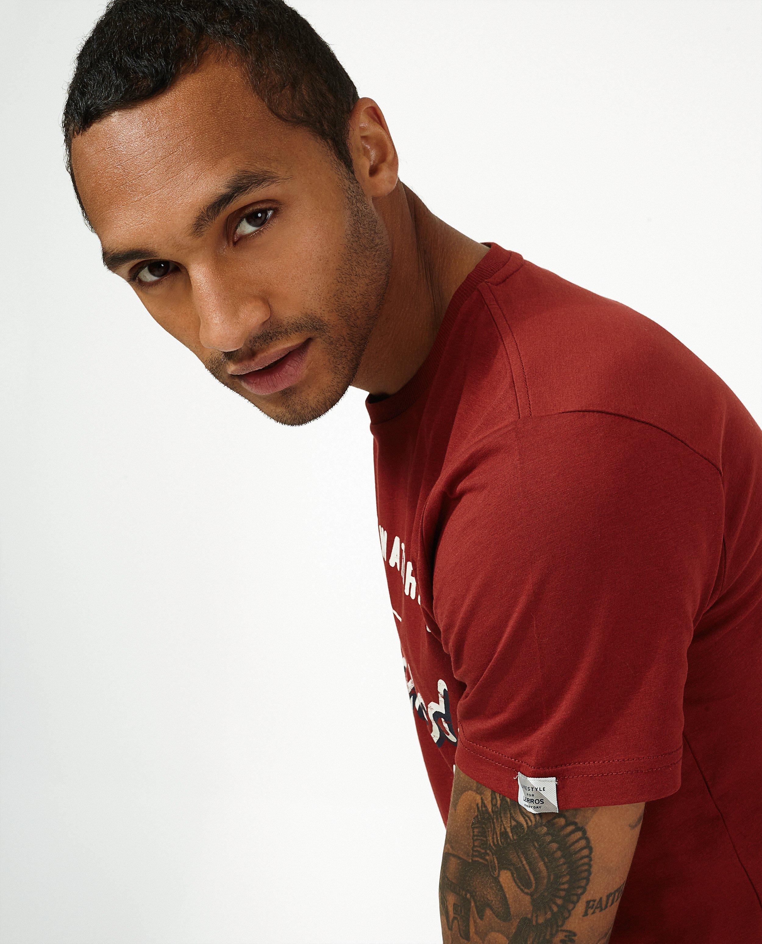 T-shirts - Wit T-shirt met print Lerros