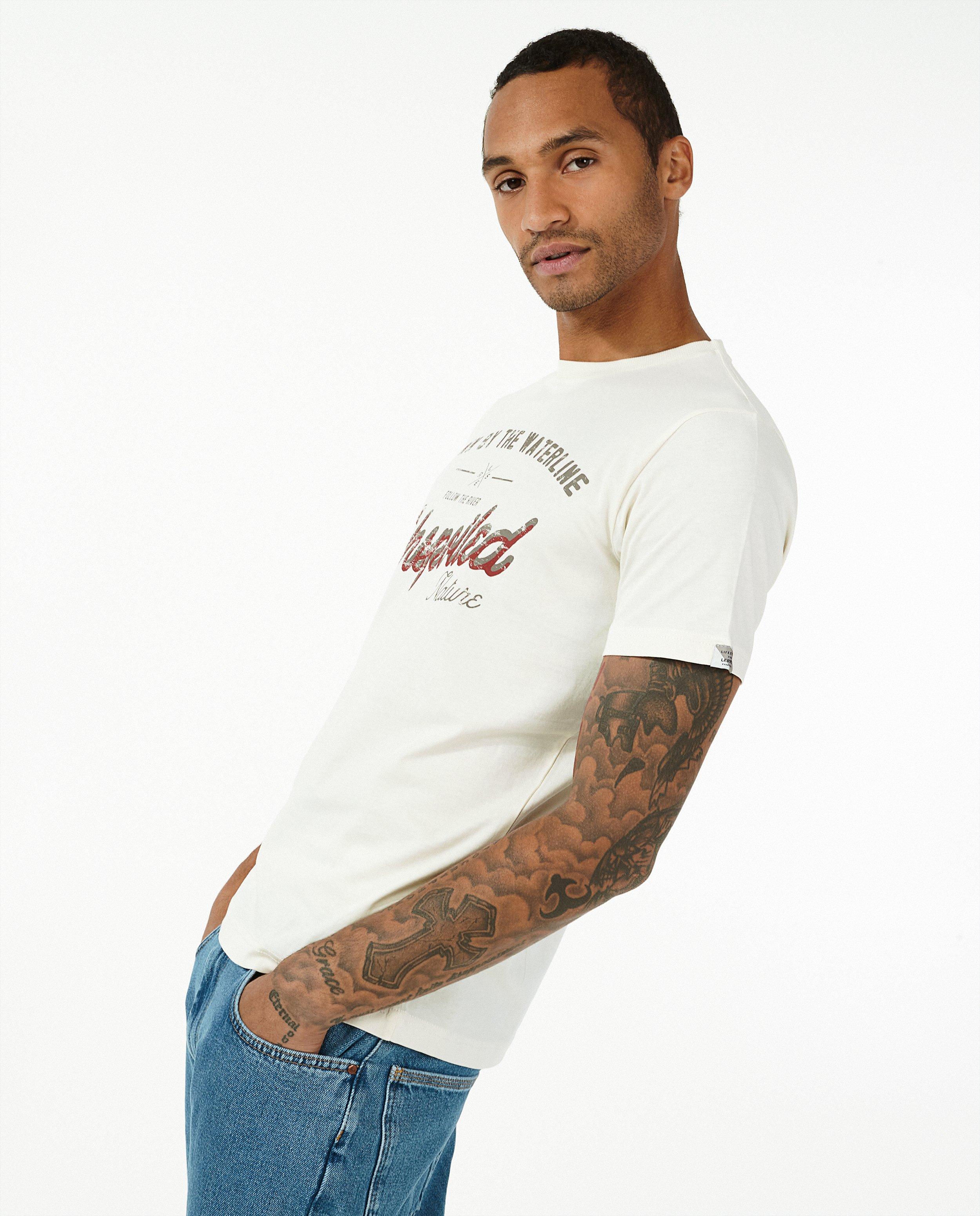 T-shirts - T-shirt blanc à imprimé Lerros