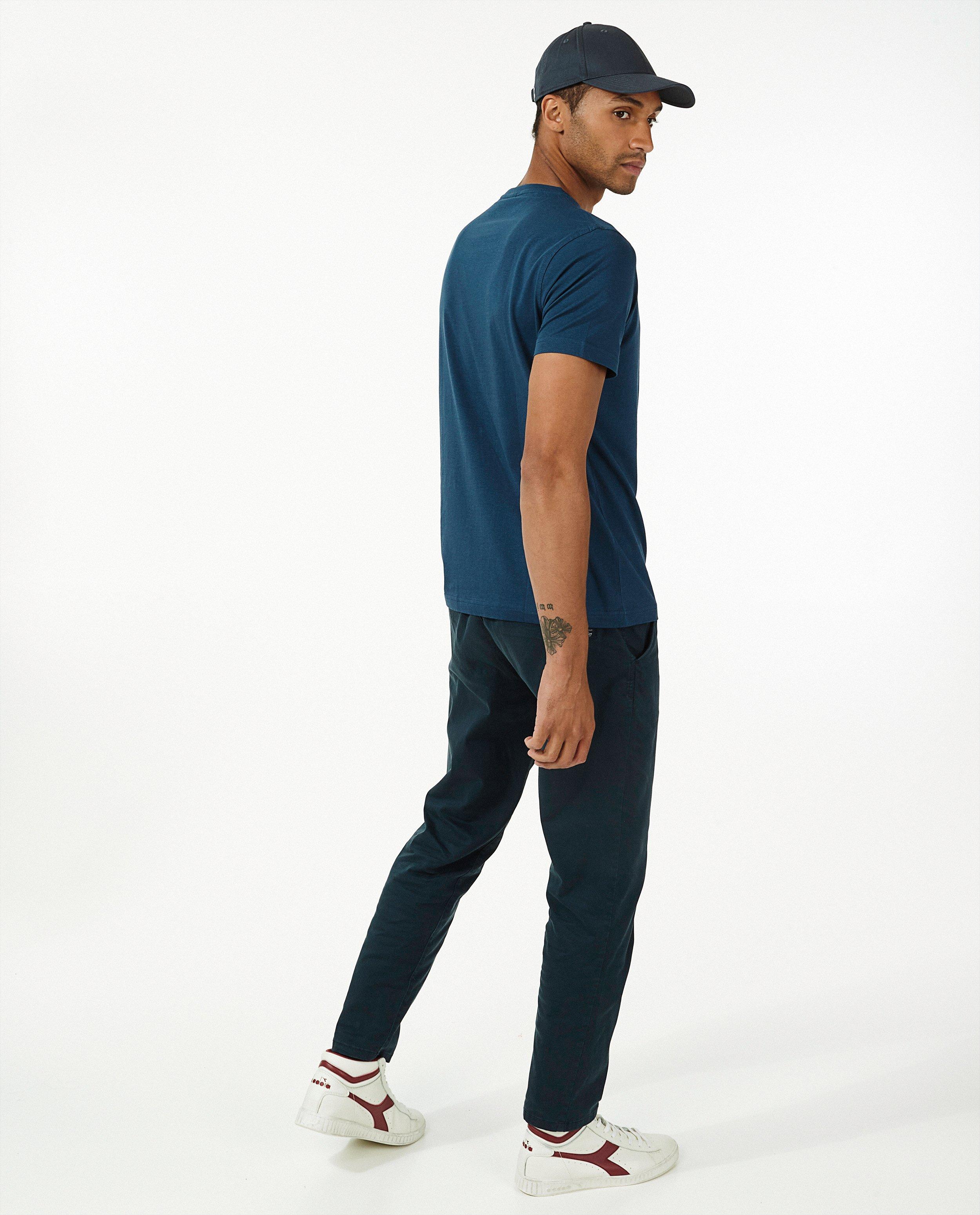 T-shirt bleu Lerros - uni - Lerros