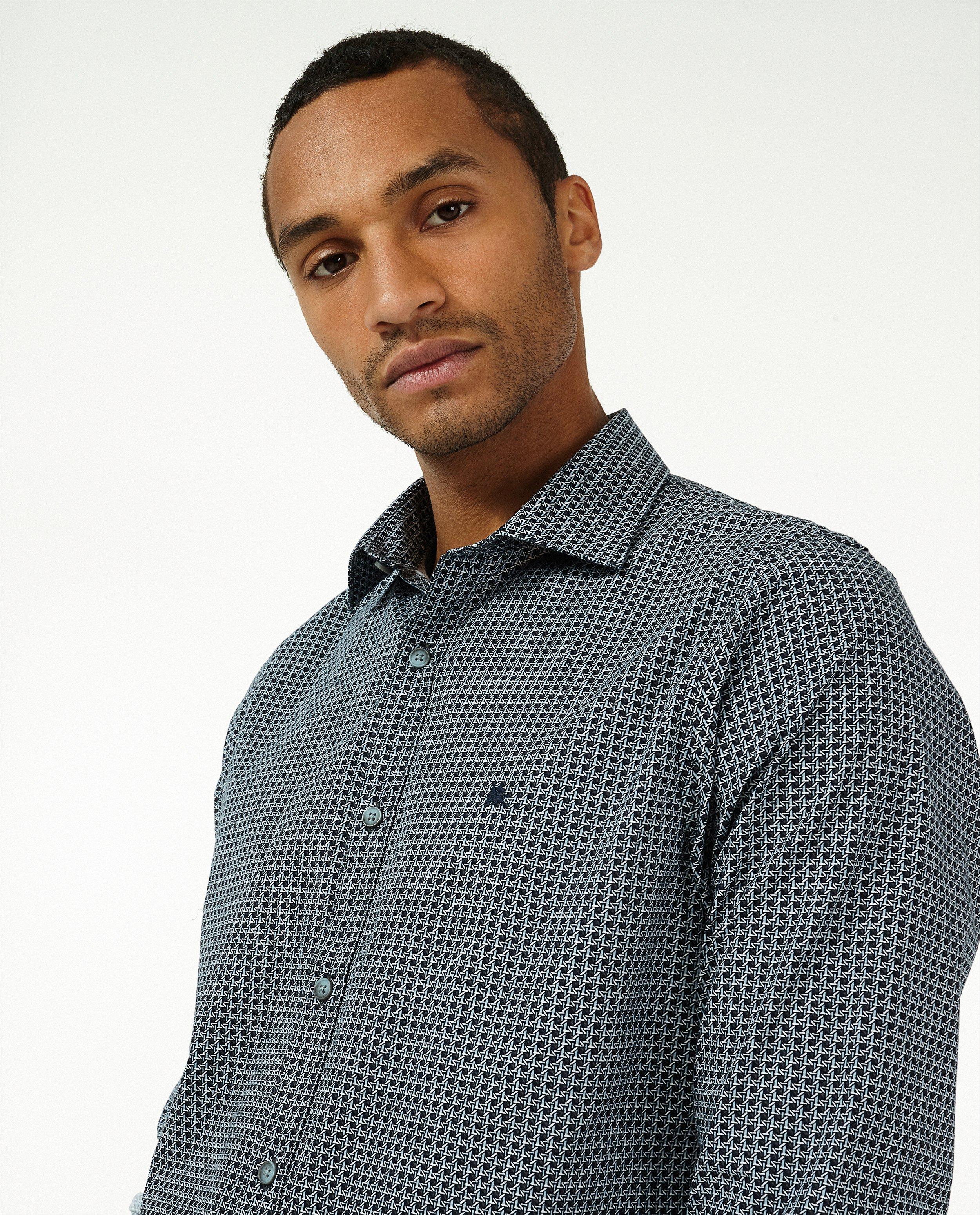 Chemise noire à imprimé Lerros - avec imprimé intégral - Lerros