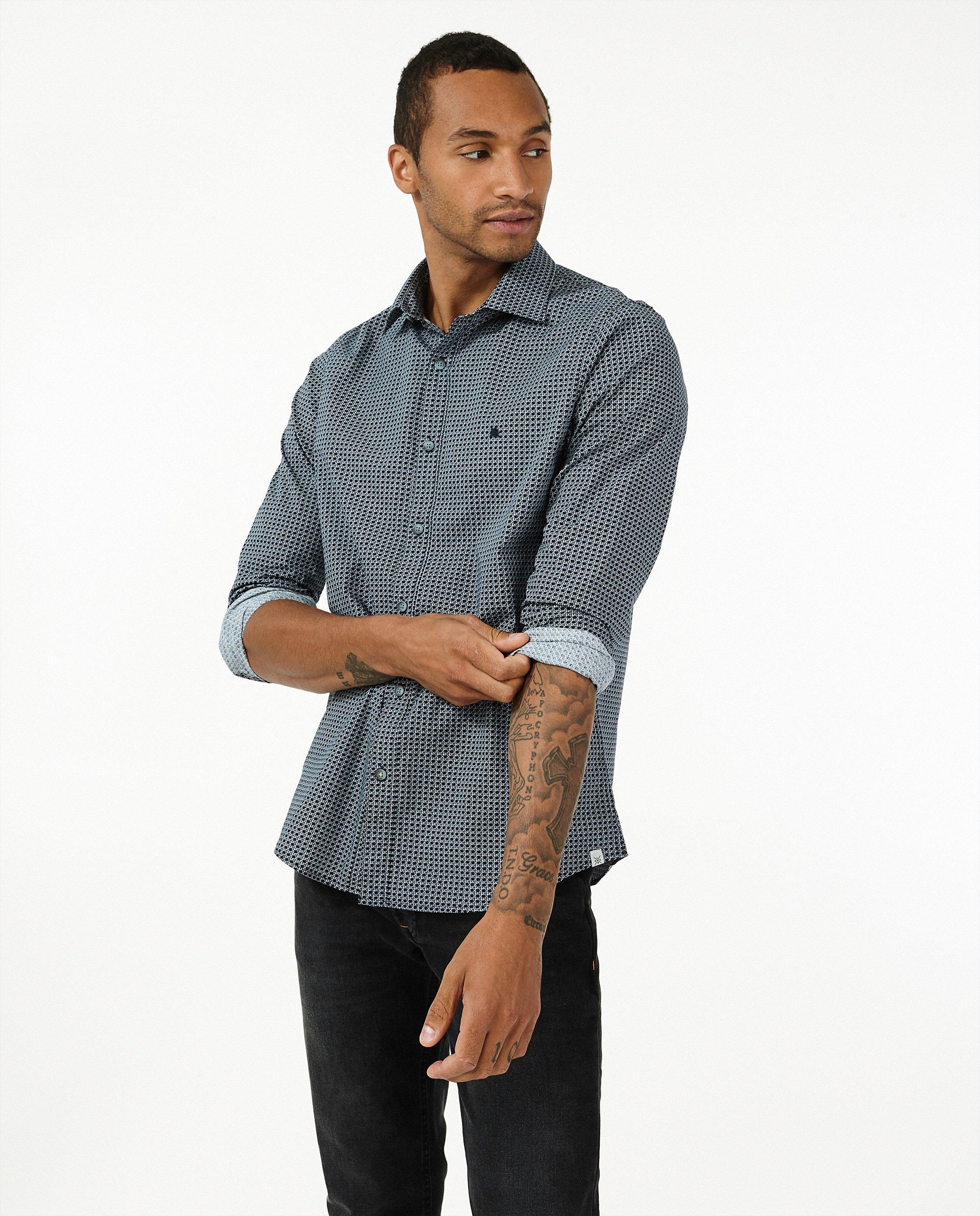 Chemises - Chemise noire à imprimé Lerros